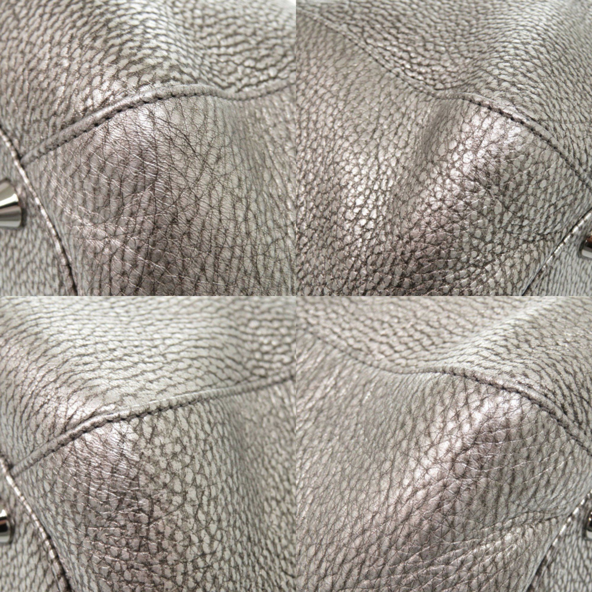 Jimmy Choo Jimmy Choo Leather Silver Shoulder Bag 0639 JIMMY CHOO Size ONE SIZE - 3 Thumbnail