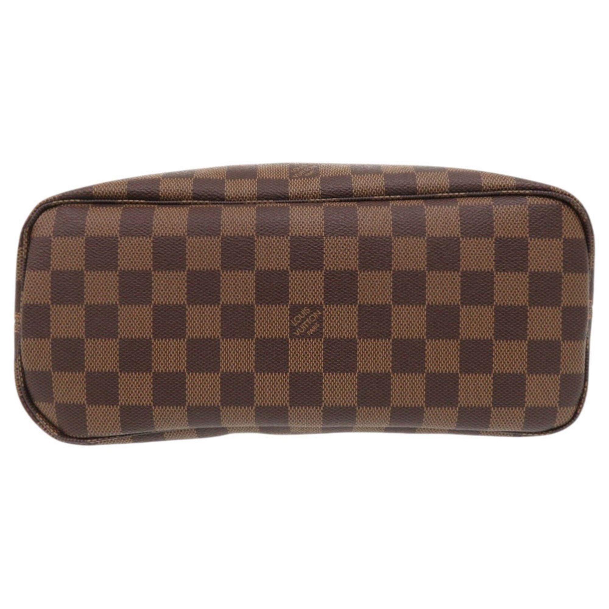 Louis Vuitton Like new Louis Vuitton Neverfull PM Damier Brown Tote Bag with Pouch N41359 LV 0701 LOUIS VUITTON Size ONE SIZE - 3 Thumbnail