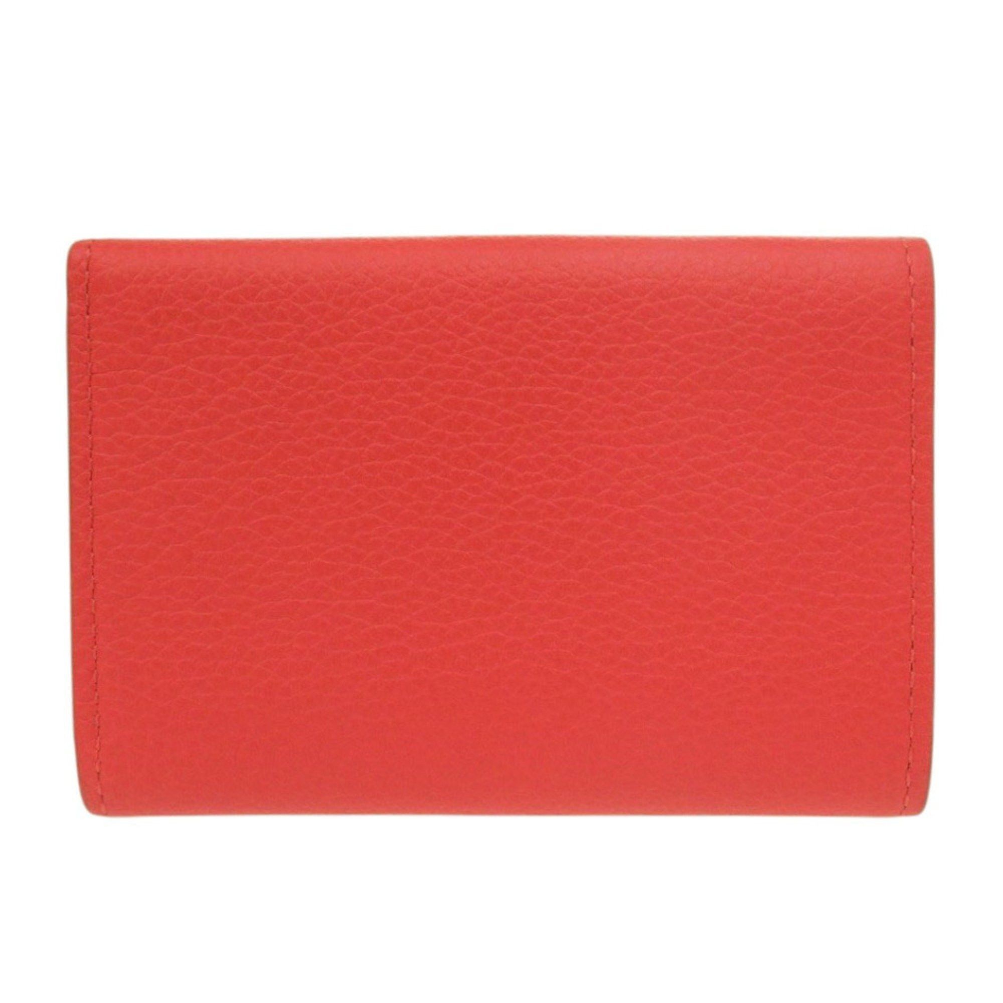 Louis Vuitton Like new Louis Vuitton Portefeuille Rock Mini M67860 Leather Tri-fold Wallet Red LV 0393 LOUIS VUITTON Size ONE SIZE - 3 Thumbnail