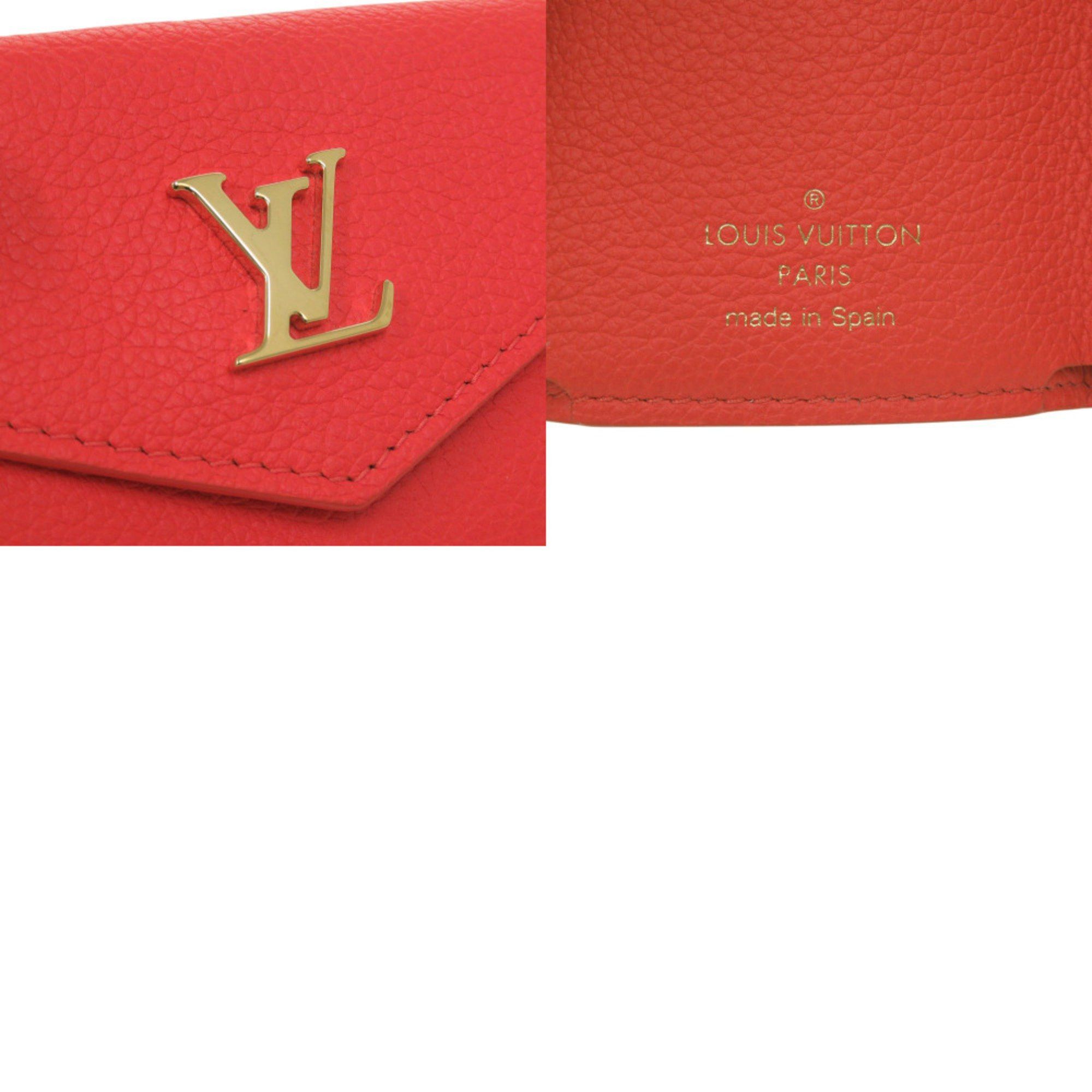 Louis Vuitton Like new Louis Vuitton Portefeuille Rock Mini M67860 Leather Tri-fold Wallet Red LV 0393 LOUIS VUITTON Size ONE SIZE - 8 Thumbnail