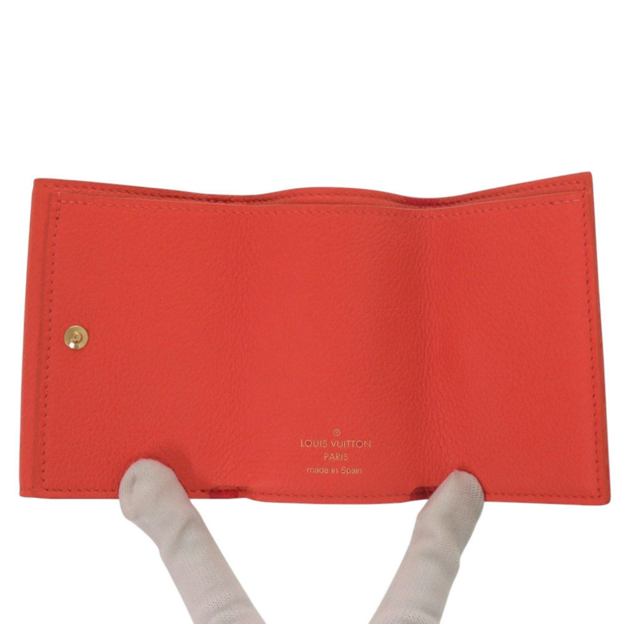 Louis Vuitton Like new Louis Vuitton Portefeuille Rock Mini M67860 Leather Tri-fold Wallet Red LV 0393 LOUIS VUITTON Size ONE SIZE - 5 Thumbnail