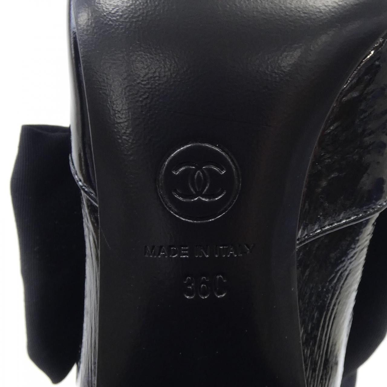 Chanel Chanel Chanel HIGH BOOTS Crumpled Shiny Fabric & Grosgrain Boots Others Shoes G45342B14601 DUTY FREE for USA Size ONE SIZE - 6 Thumbnail