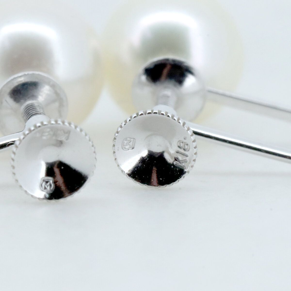 Mikimoto Mikimoto Mikimoto Au750 White Gold Pearl Earrings Metal Earrings DUTY FREE for USA Size ONE SIZE - 2 Thumbnail