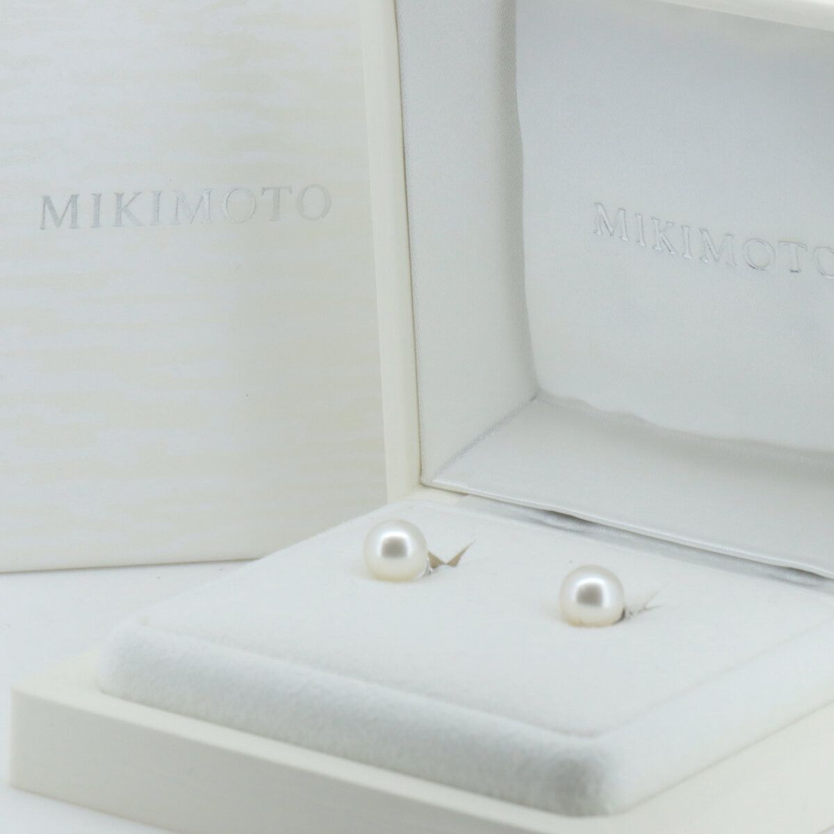 Mikimoto Mikimoto Mikimoto Au750 White Gold Pearl Earrings Metal Earrings DUTY FREE for USA Size ONE SIZE - 6 Thumbnail