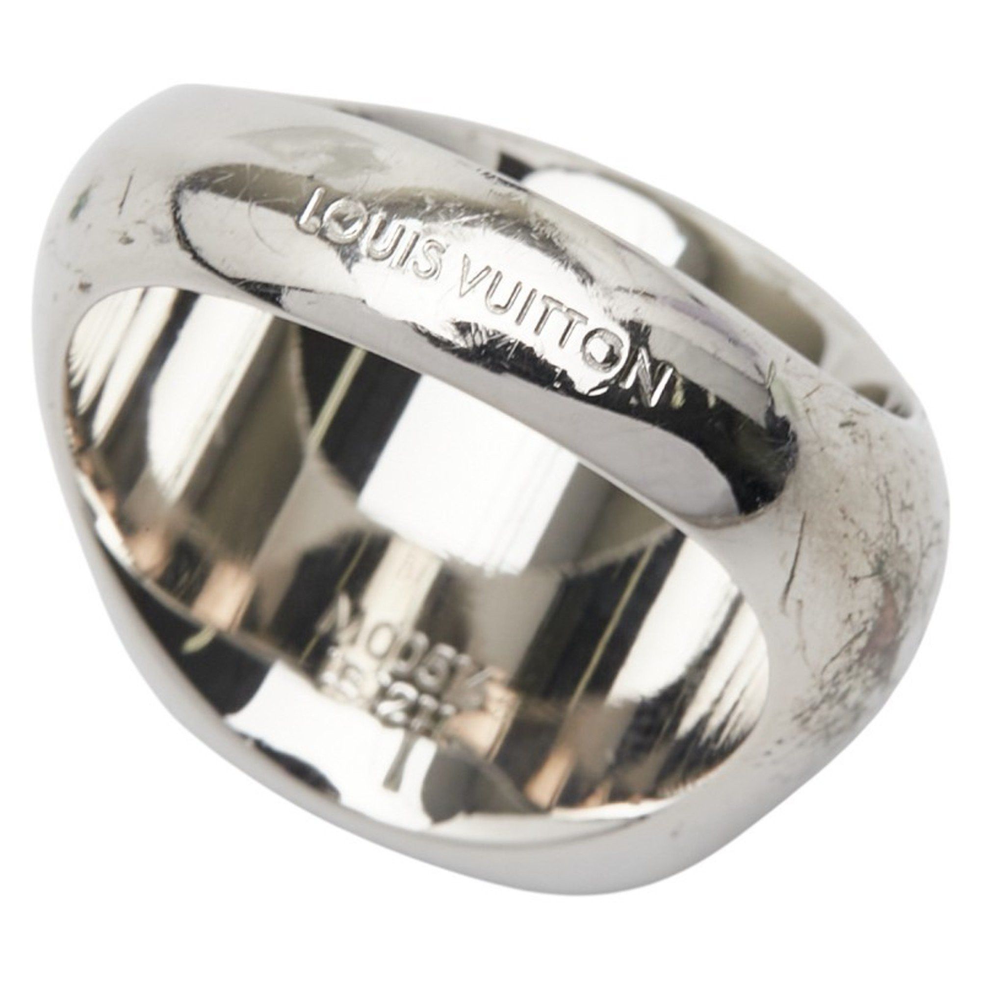 Louis Vuitton Louis Vuitton Berg Monogram Padlock Ring #L M00516 Silver Brown Metal Men's LOUIS VUITTON Size ONE SIZE - 5 Thumbnail