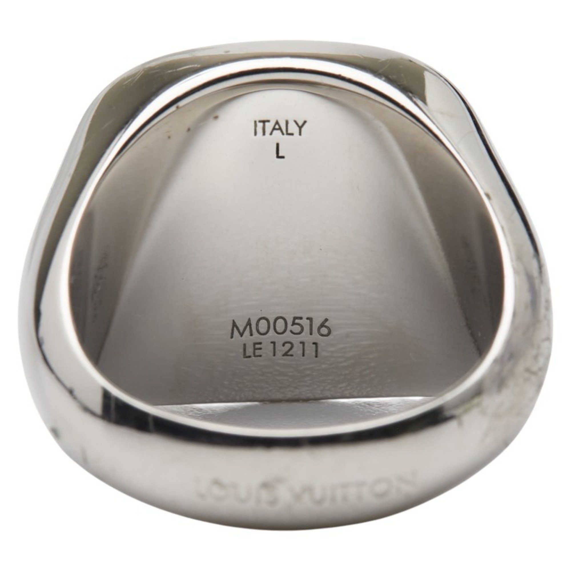 Louis Vuitton Louis Vuitton Berg Monogram Padlock Ring #L M00516 Silver Brown Metal Men's LOUIS VUITTON Size ONE SIZE - 6 Thumbnail