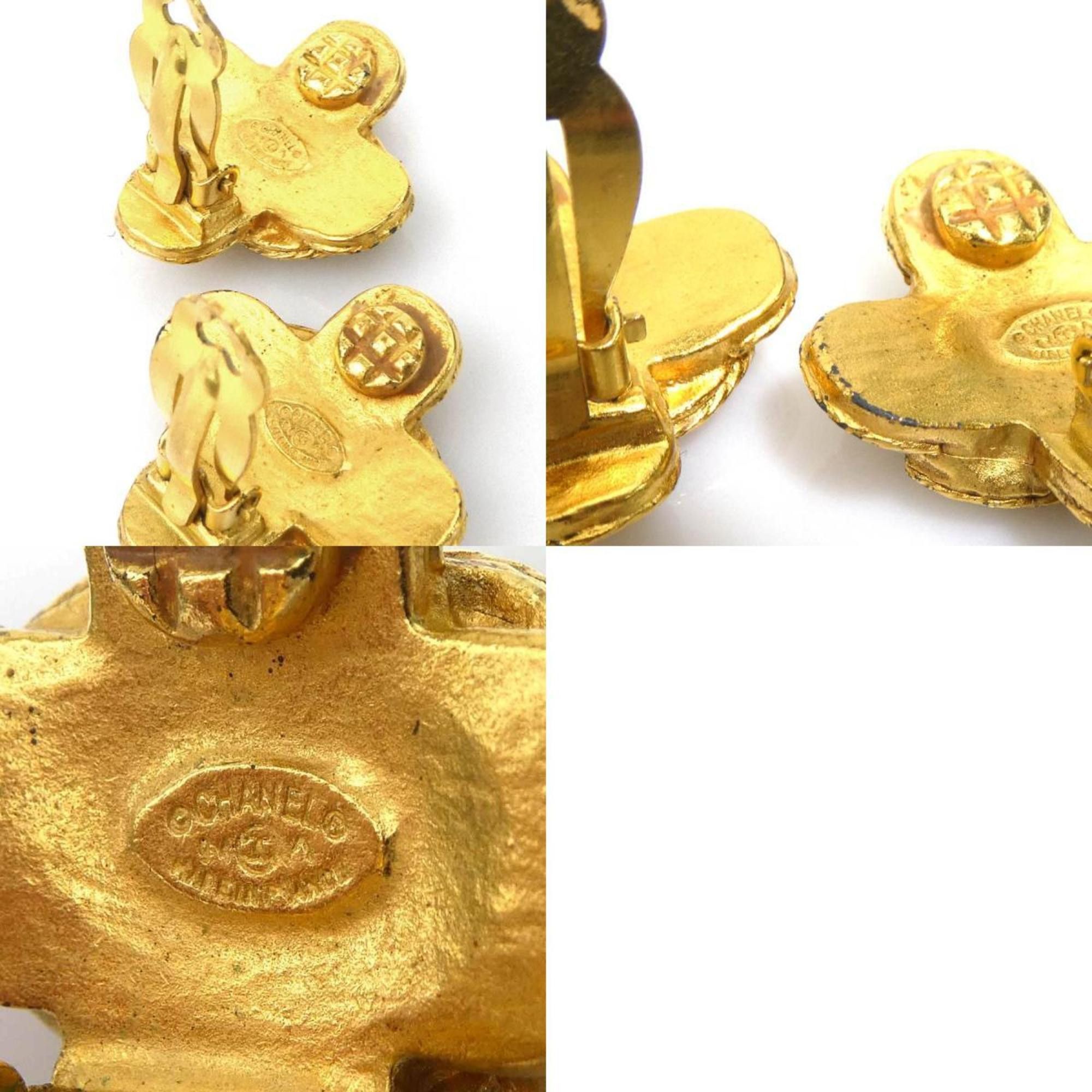 Chanel CHANEL Coco Mark Metal Gold Earrings for Women e61103a Size ONE SIZE - 5 Thumbnail