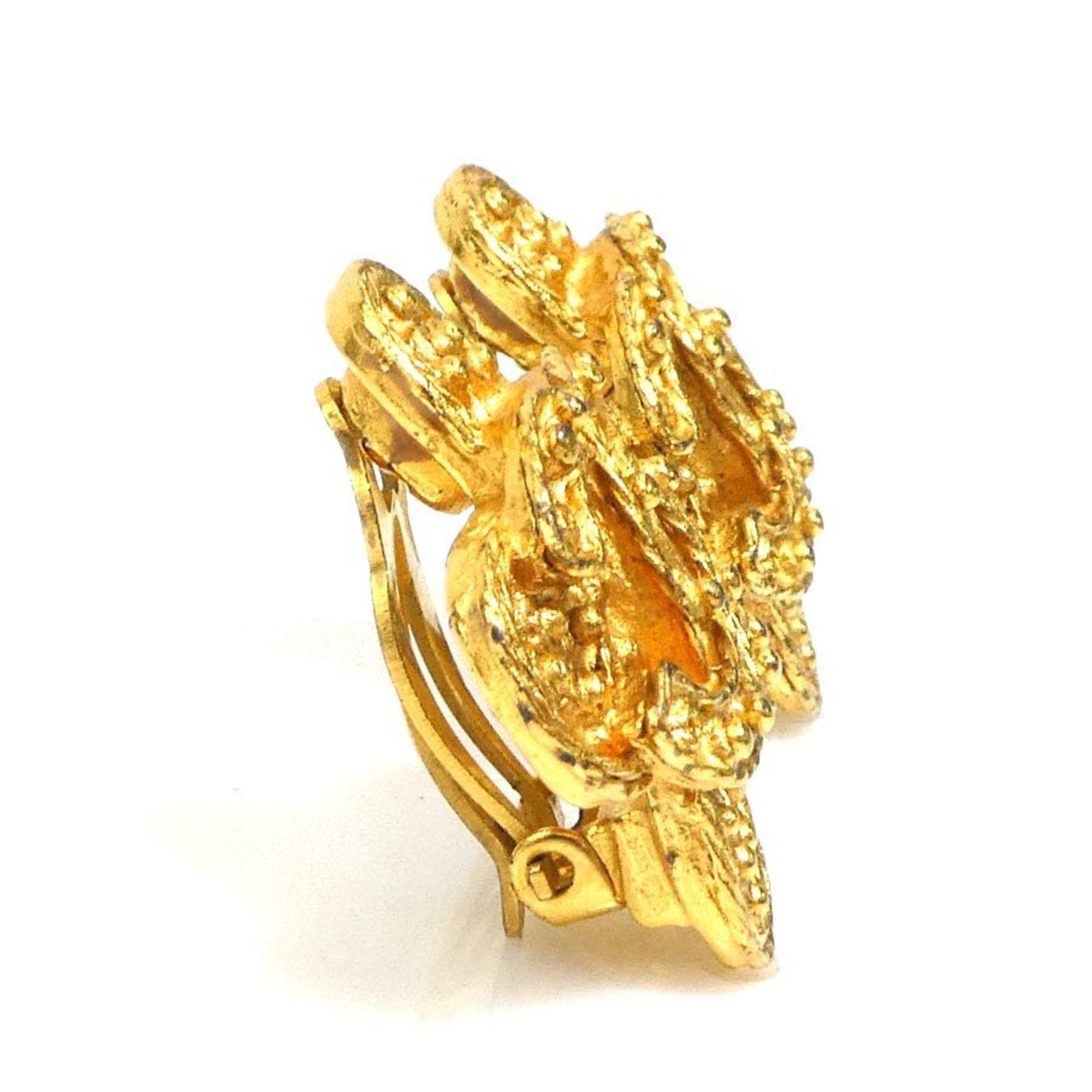 Chanel CHANEL Coco Mark Metal Gold Earrings for Women e61103a Size ONE SIZE - 2 Thumbnail