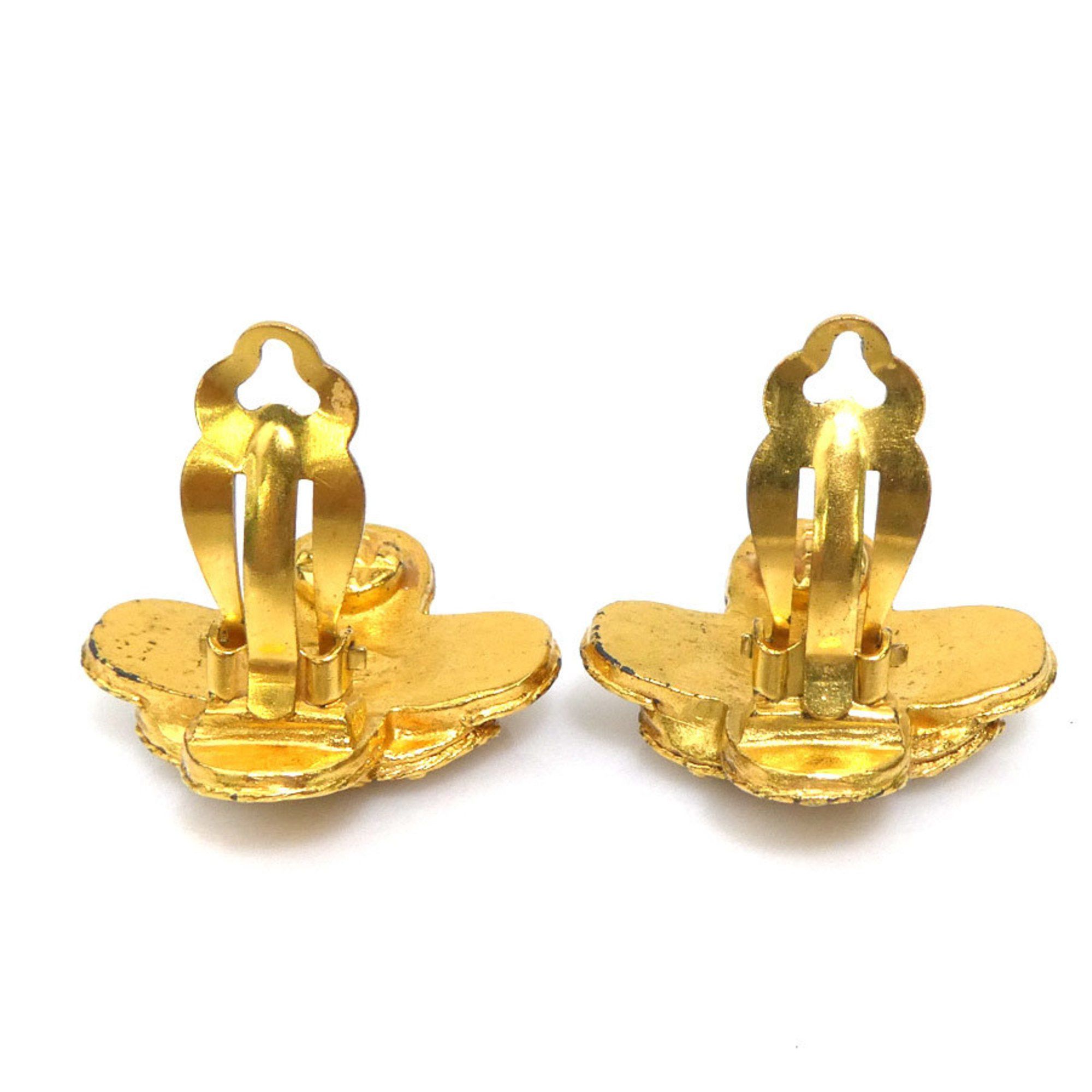 Chanel CHANEL Coco Mark Metal Gold Earrings for Women e61103a Size ONE SIZE - 4 Thumbnail
