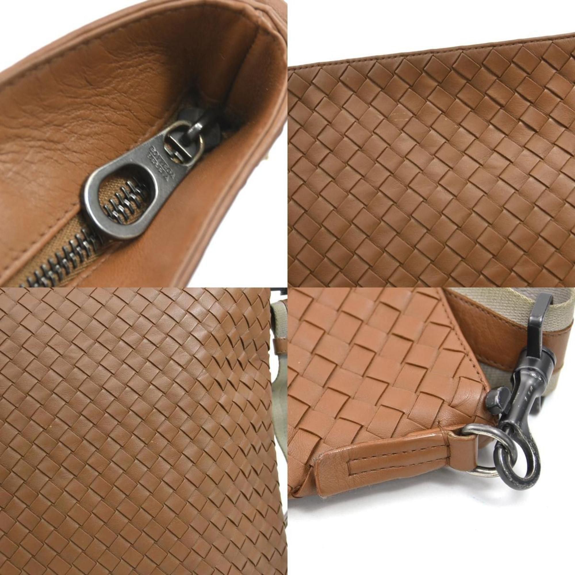 Bottega Veneta Bottega Veneta Intrecciato Leather Shoulder Bag, Brown, Men's, e61092k Size ONE SIZE - 4 Thumbnail