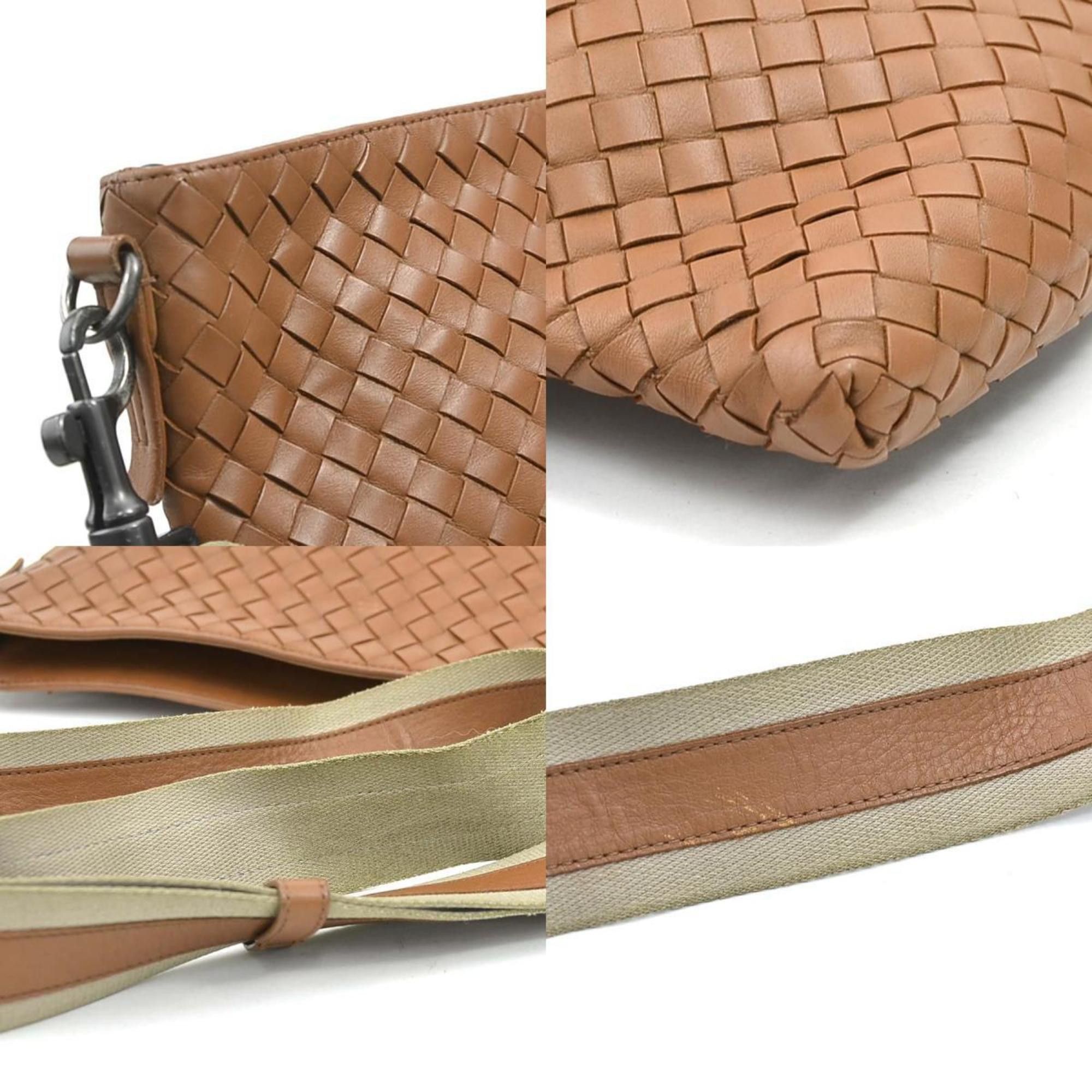 Bottega Veneta Bottega Veneta Intrecciato Leather Shoulder Bag, Brown, Men's, e61092k Size ONE SIZE - 3 Thumbnail