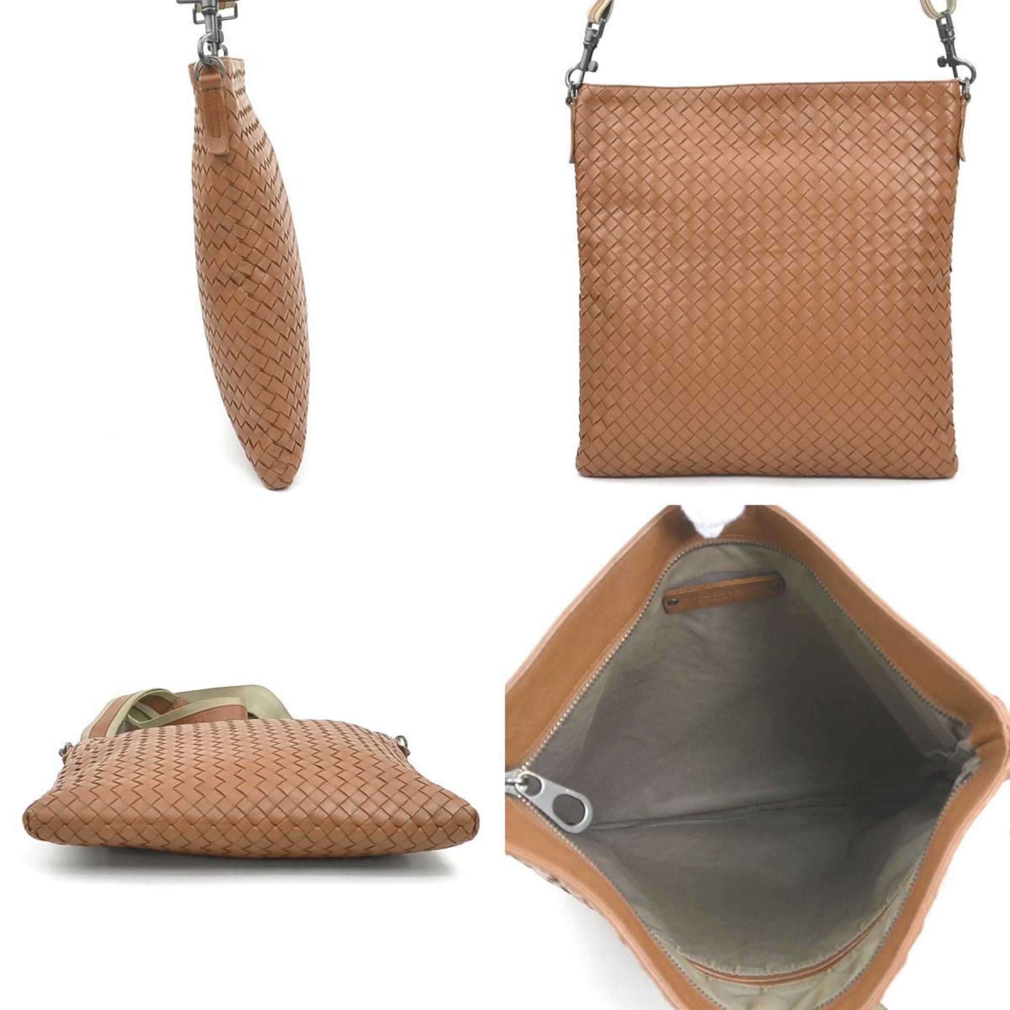 Bottega Veneta Bottega Veneta Intrecciato Leather Shoulder Bag, Brown, Men's, e61092k Size ONE SIZE - 2 Thumbnail