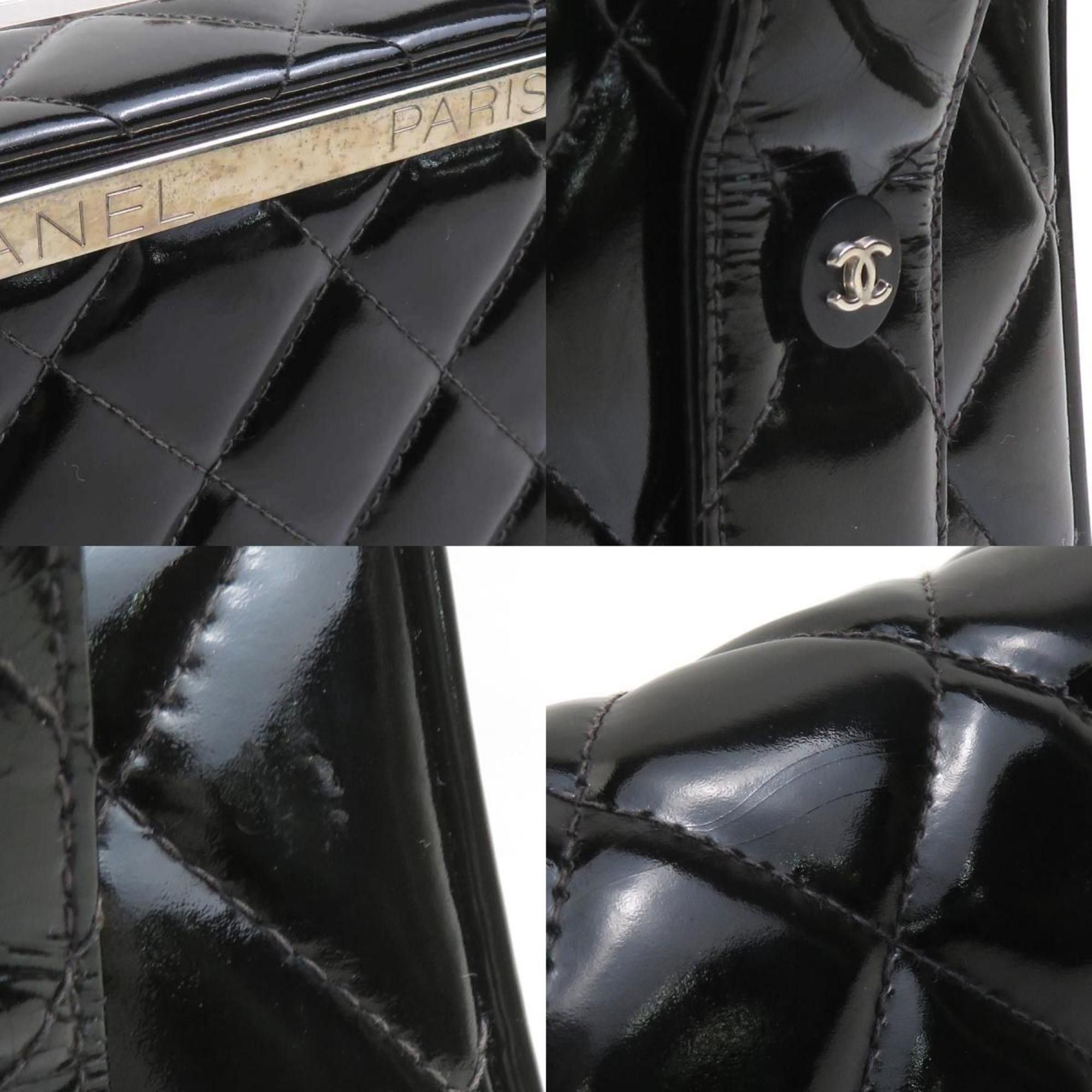Chanel CHANEL Handbag Leather Black Women's 90203a Size ONE SIZE - 4 Thumbnail