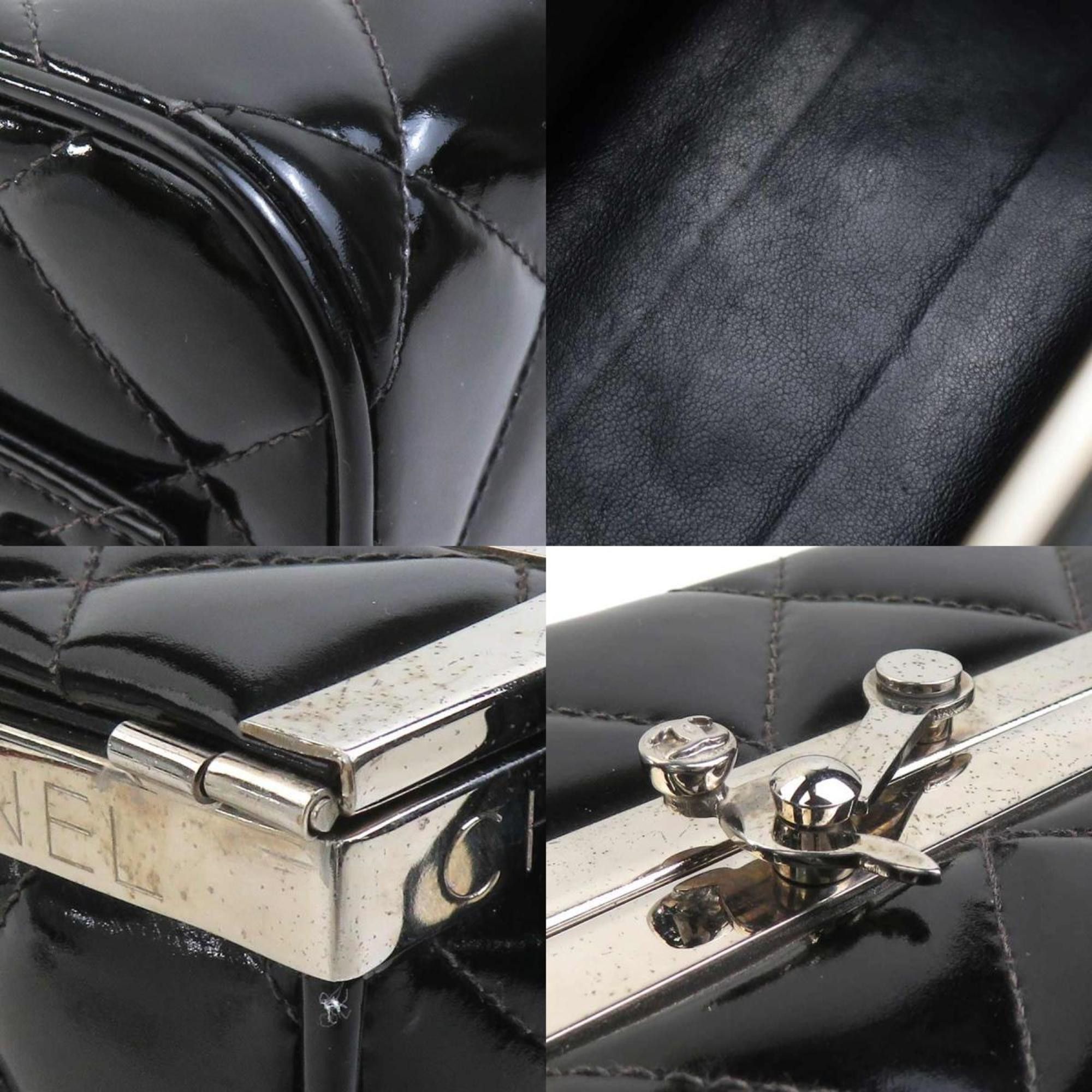 Chanel CHANEL Handbag Leather Black Women's 90203a Size ONE SIZE - 3 Thumbnail