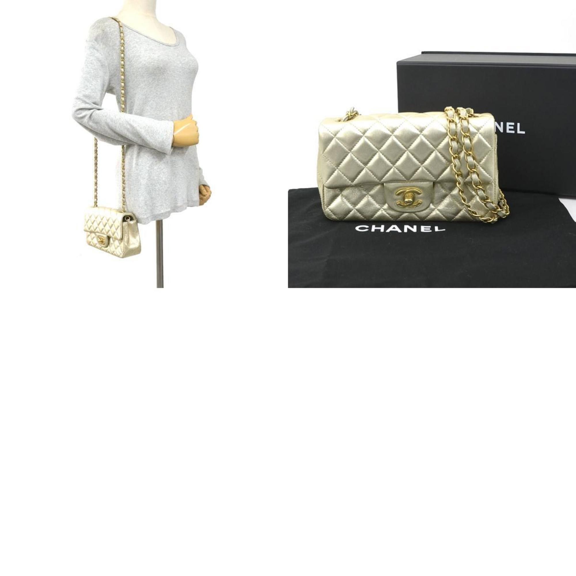 Chanel CHANEL Shoulder Bag Leather Gold Women's 90208a Size ONE SIZE - 5 Thumbnail