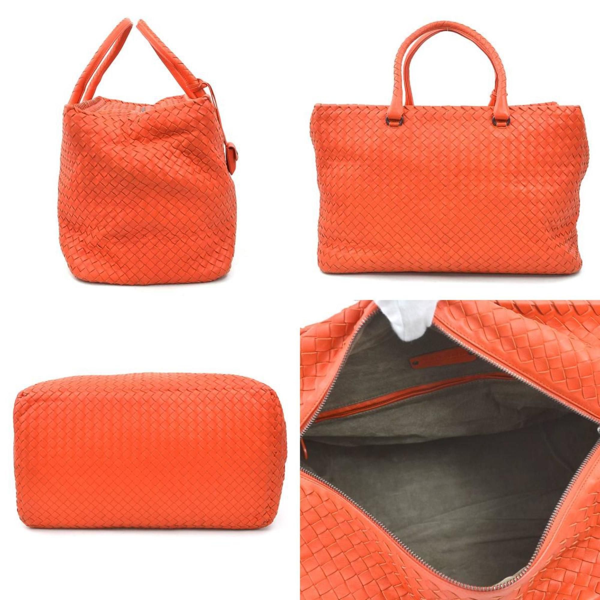 Bottega Veneta Bottega Veneta handbag in intrecciato leather orange red for men and women, h31695g Size ONE SIZE - 2 Thumbnail