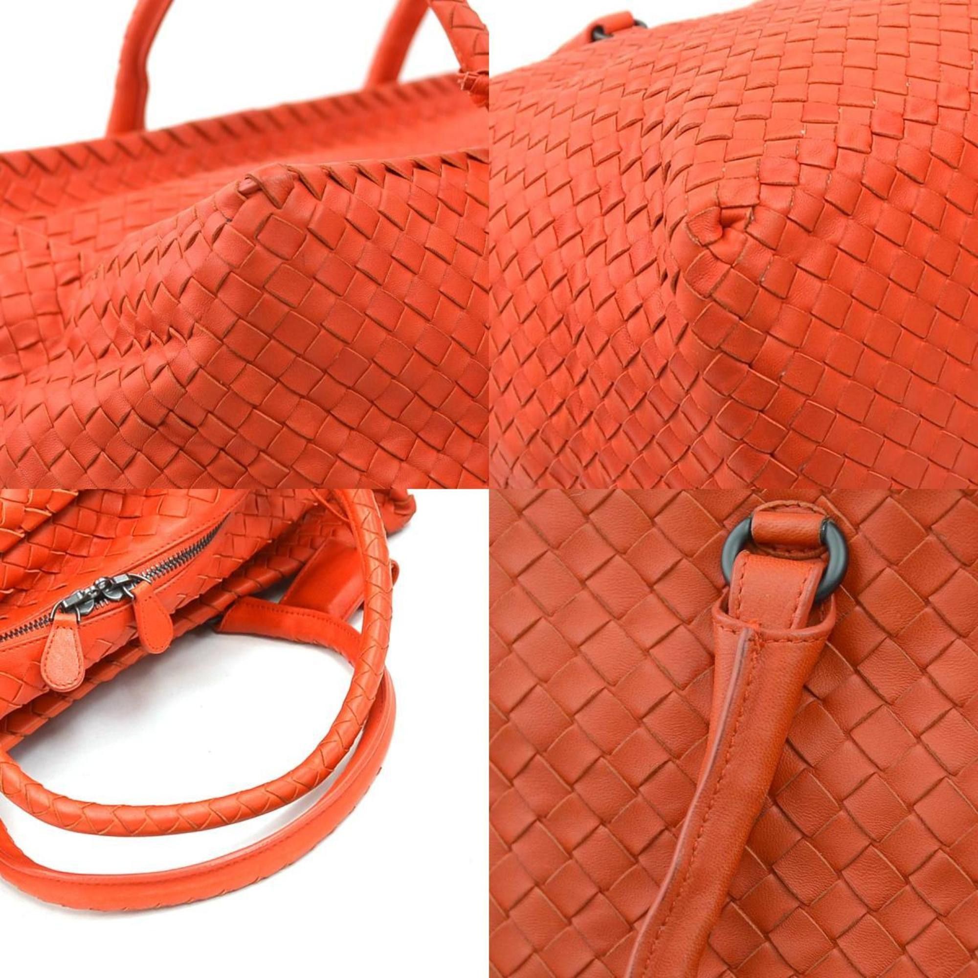 Bottega Veneta Bottega Veneta handbag in intrecciato leather orange red for men and women, h31695g Size ONE SIZE - 3 Thumbnail