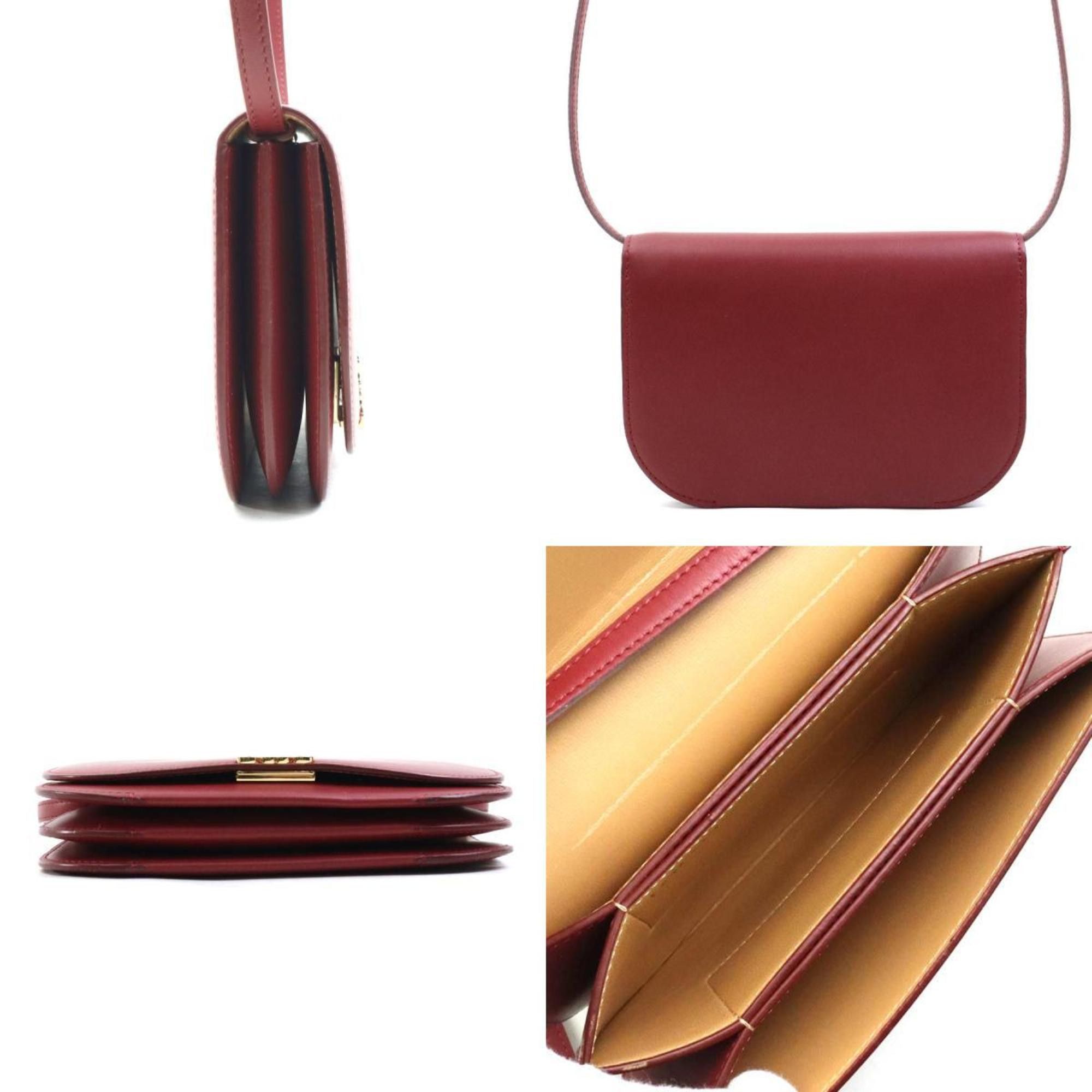 Loewe LOEWE Goya Leather Shoulder Bag, Red, Women's, 90199a Size ONE SIZE - 2 Thumbnail