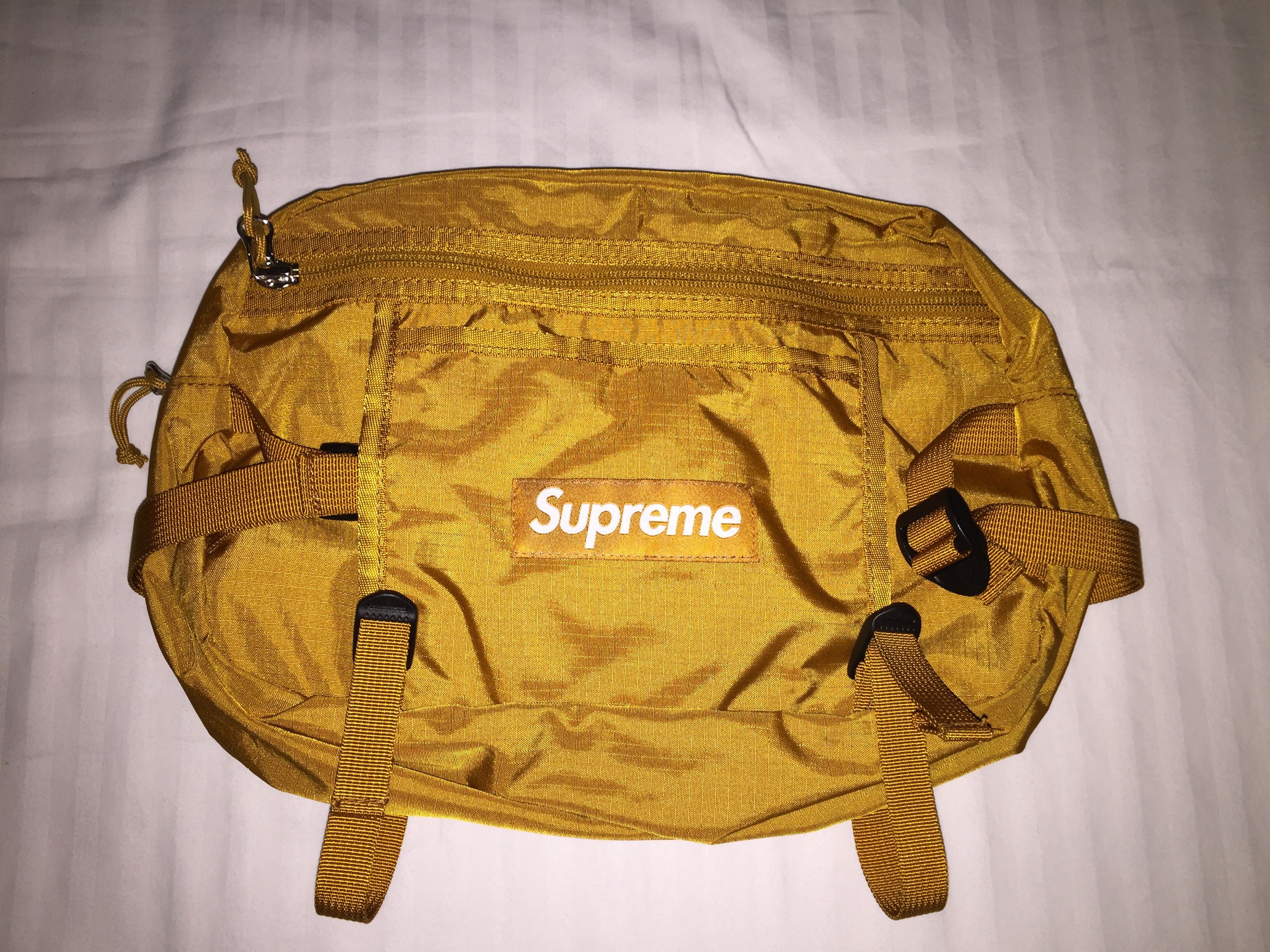 Supreme Supreme shoulder bag in gold brand new never worn. Grailed