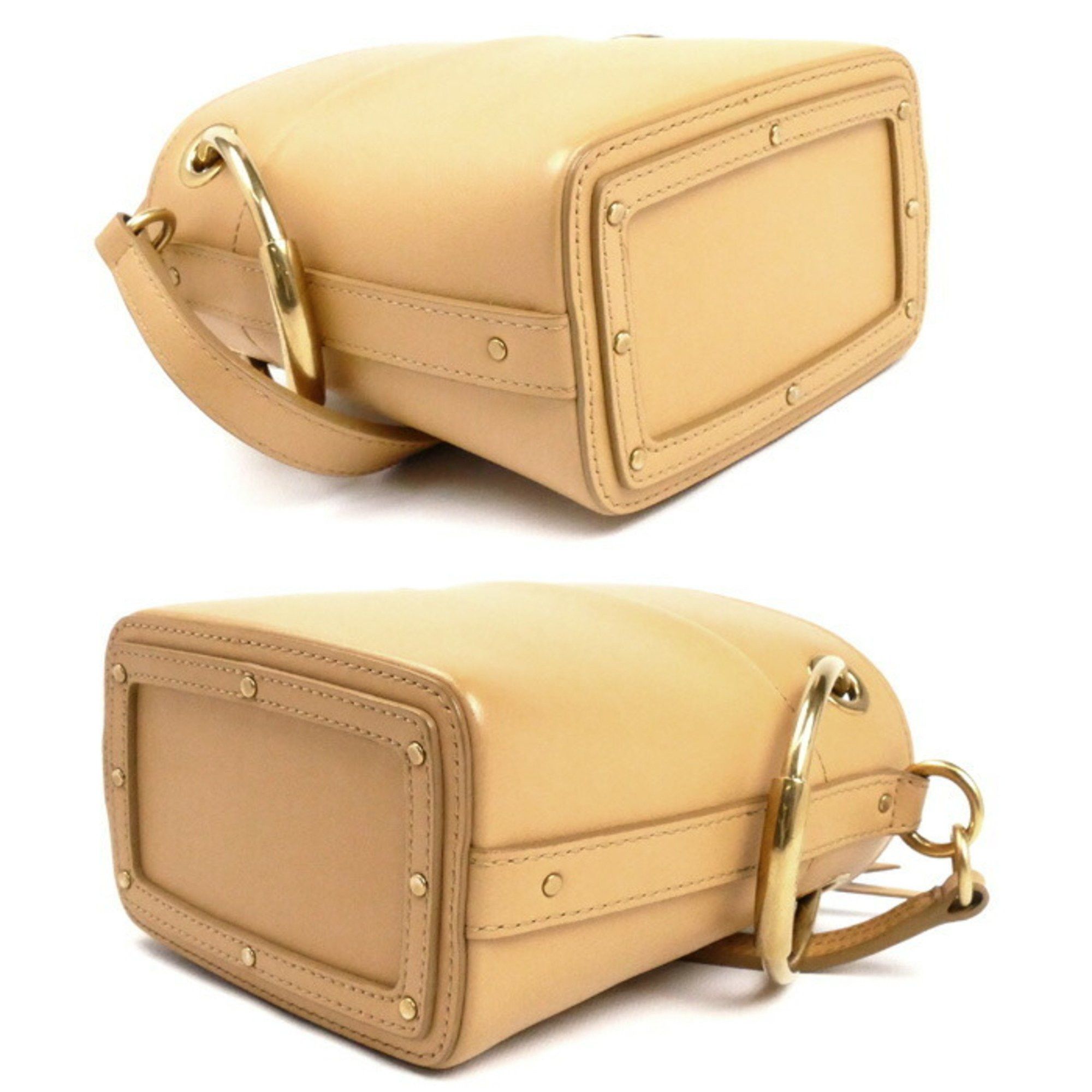 Chloe Chloé Chloe Roy Mini Bucket 2-Way Shoulder Bag, Beige, Women's Size ONE SIZE - 3 Thumbnail