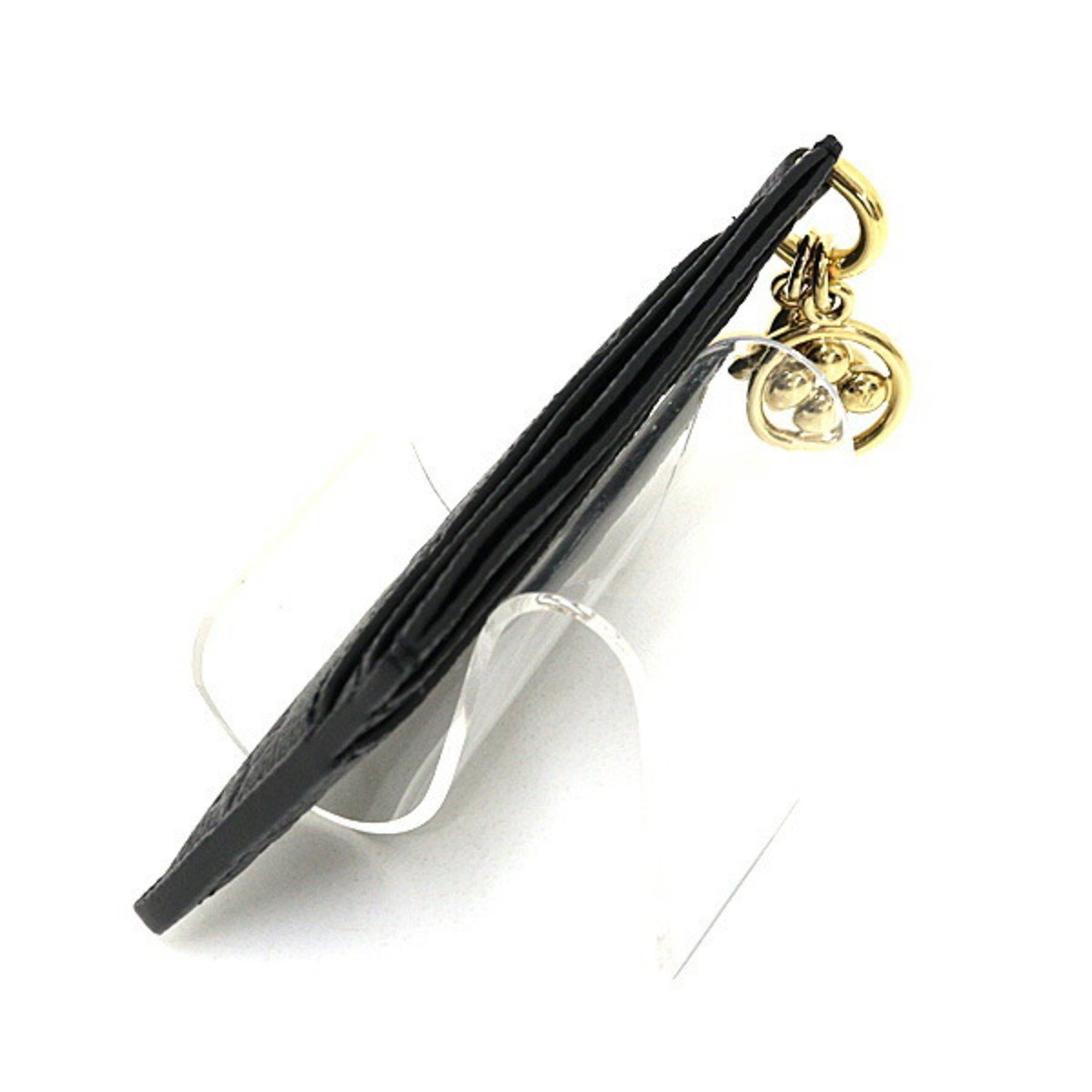 Louis Vuitton Louis Vuitton Porte Carte LV Charm Monogram Empreinte Noir M82132 Black Unused Size ONE SIZE - 3 Thumbnail