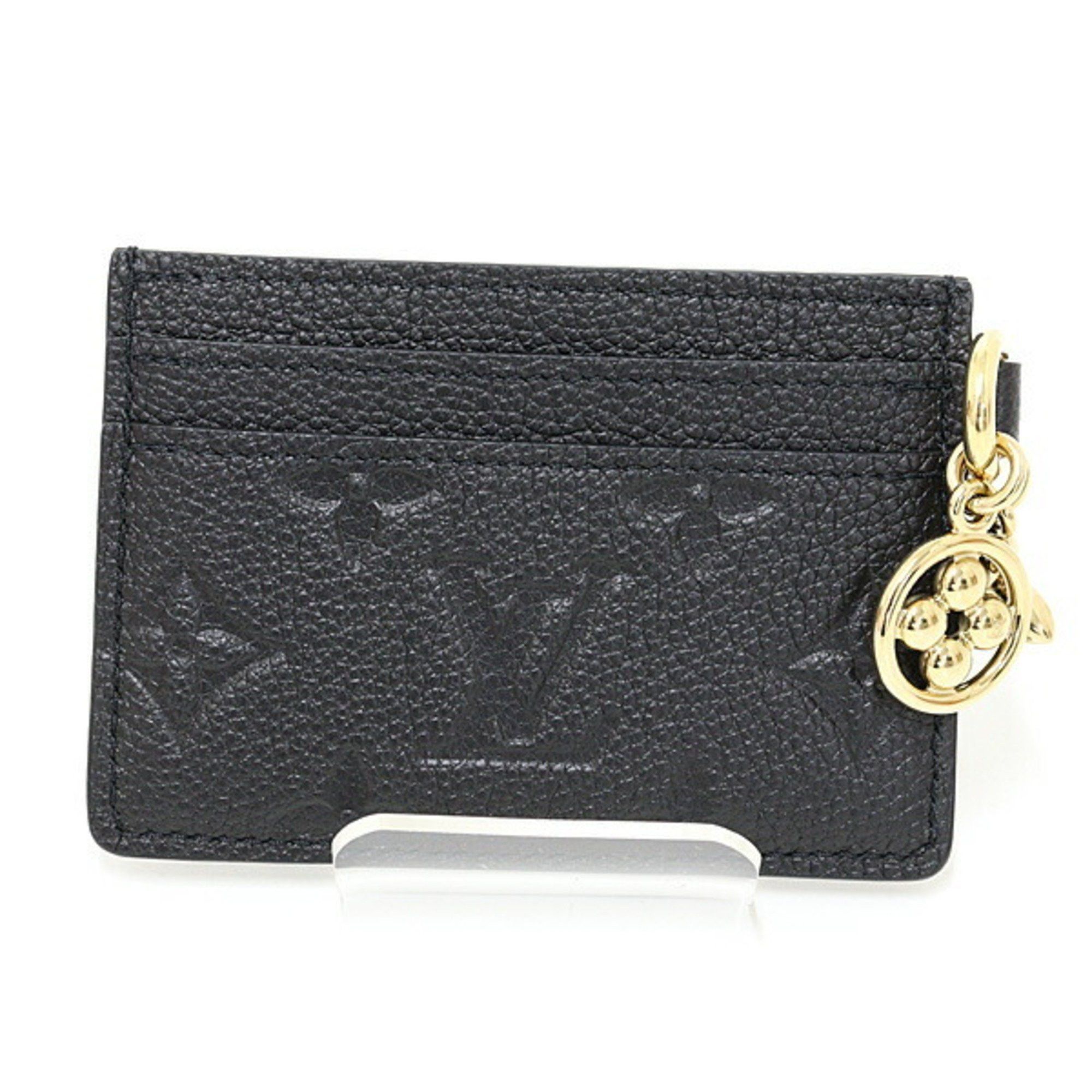 Louis Vuitton Louis Vuitton Porte Carte LV Charm Monogram Empreinte Noir M82132 Black Unused Size ONE SIZE - 2 Thumbnail
