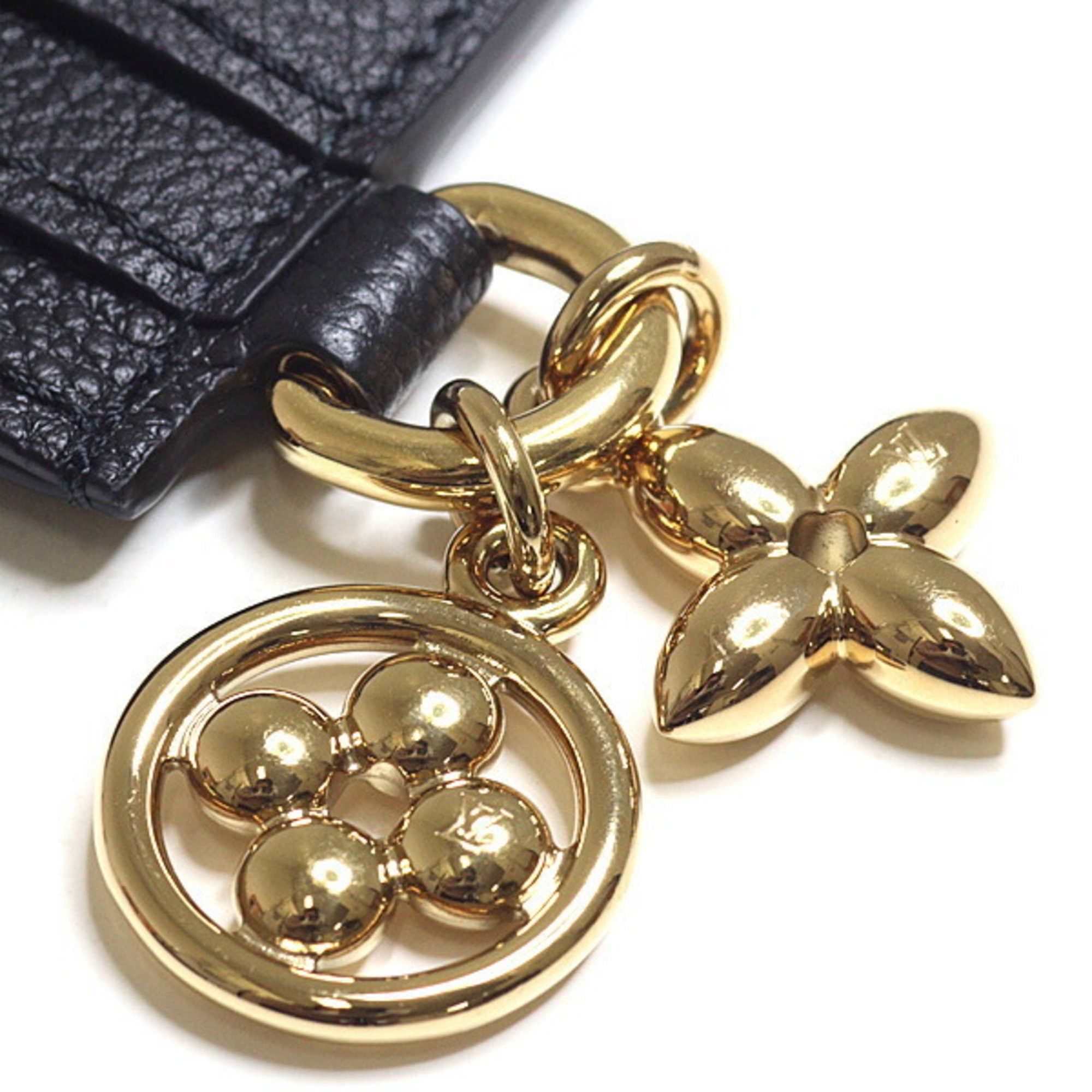 Louis Vuitton Louis Vuitton Porte Carte LV Charm Monogram Empreinte Noir M82132 Black Unused Size ONE SIZE - 5 Thumbnail