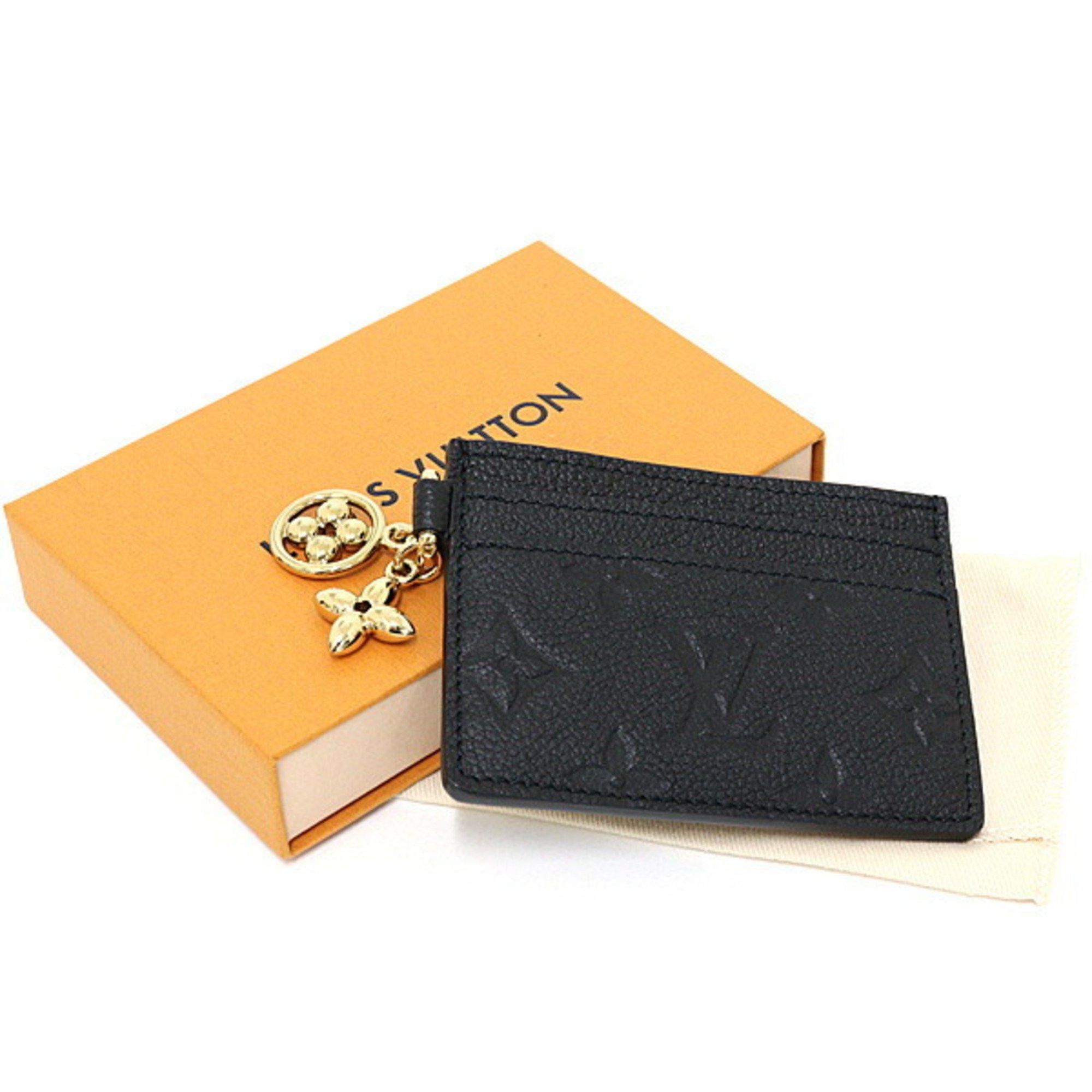 Louis Vuitton Louis Vuitton Porte Carte LV Charm Monogram Empreinte Noir M82132 Black Unused Size ONE SIZE - 6 Thumbnail