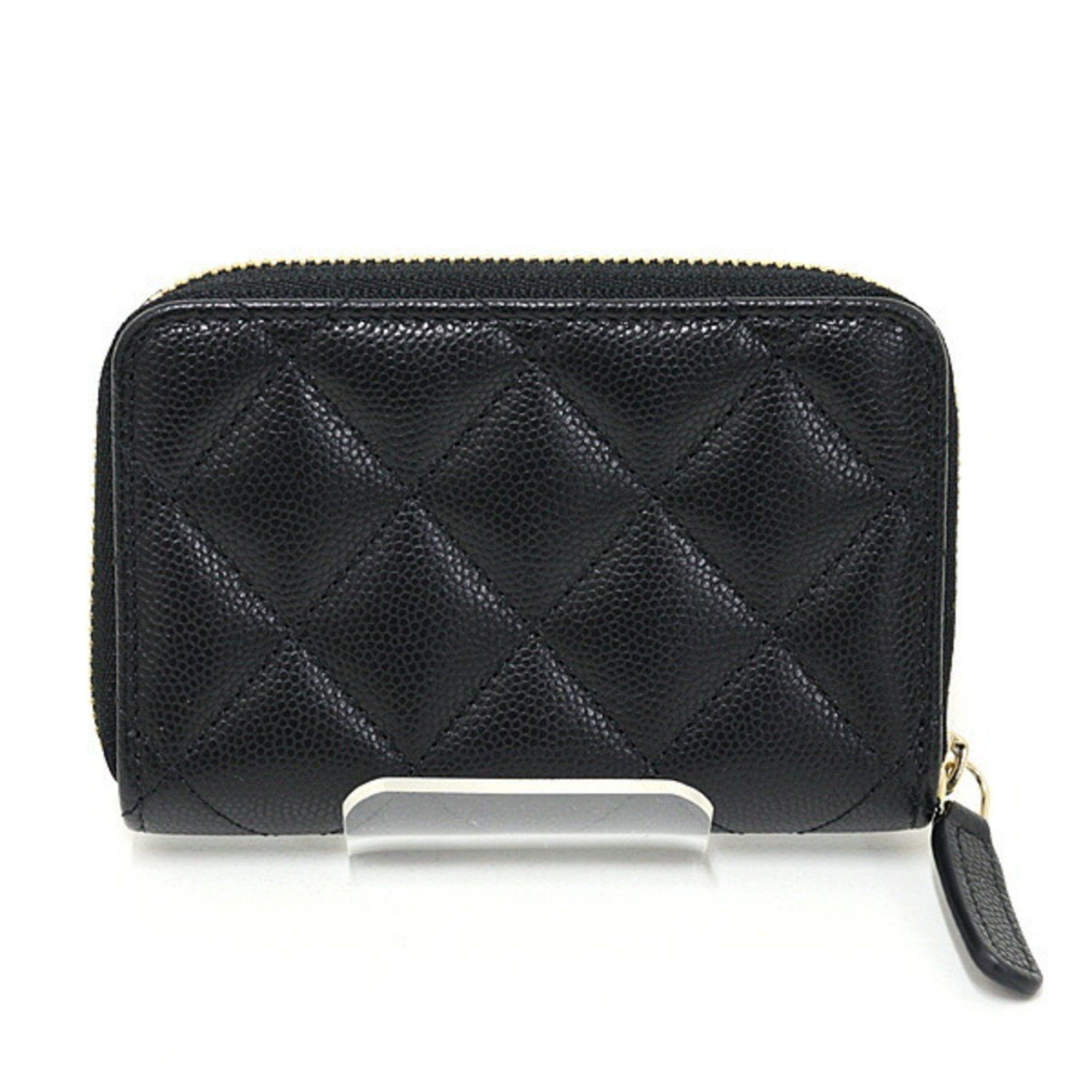 Chanel Chanel Matelasse Coin Purse in Black Caviar Leather (AP4818) with Coco Mark and Card Case, Unused Size ONE SIZE - 2 Thumbnail