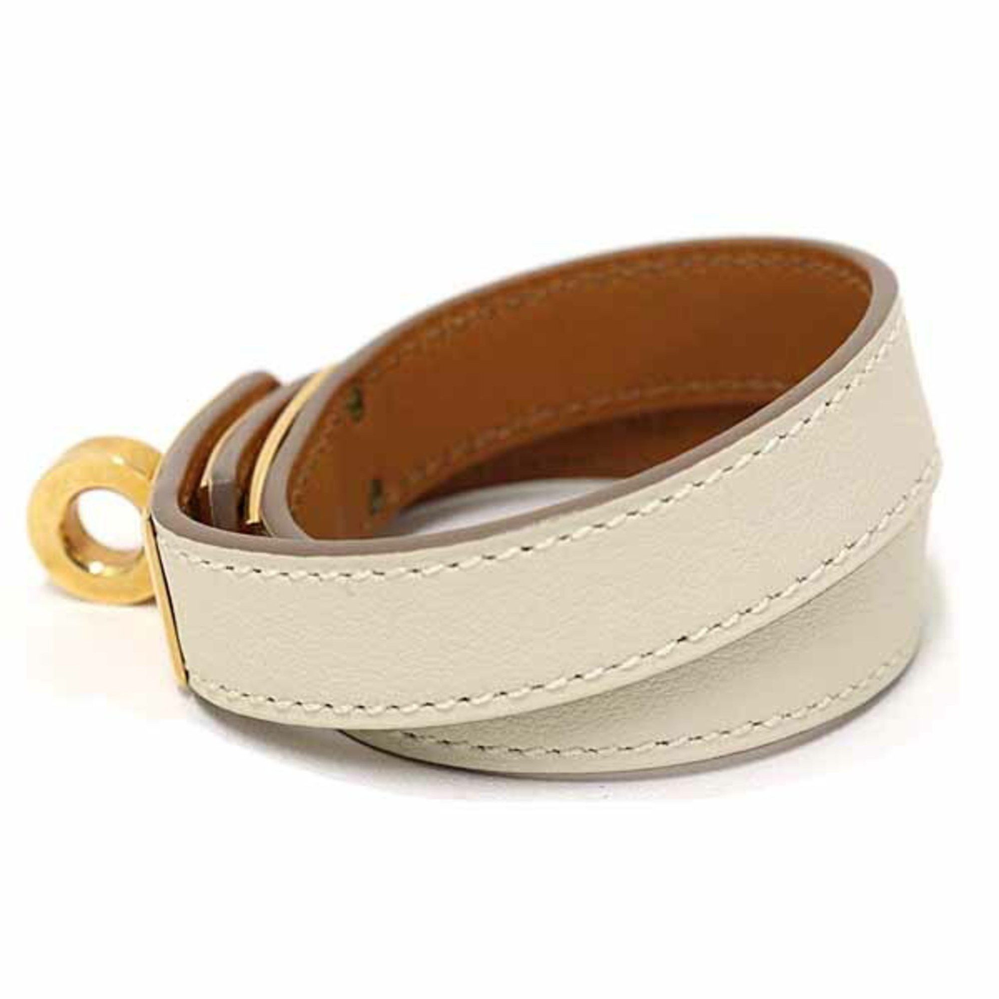 Hermes Hermes Hermès Kelly Double Tour Leather Bracelet in Swift with T Stamp (2015) Size ONE SIZE - 2 Thumbnail