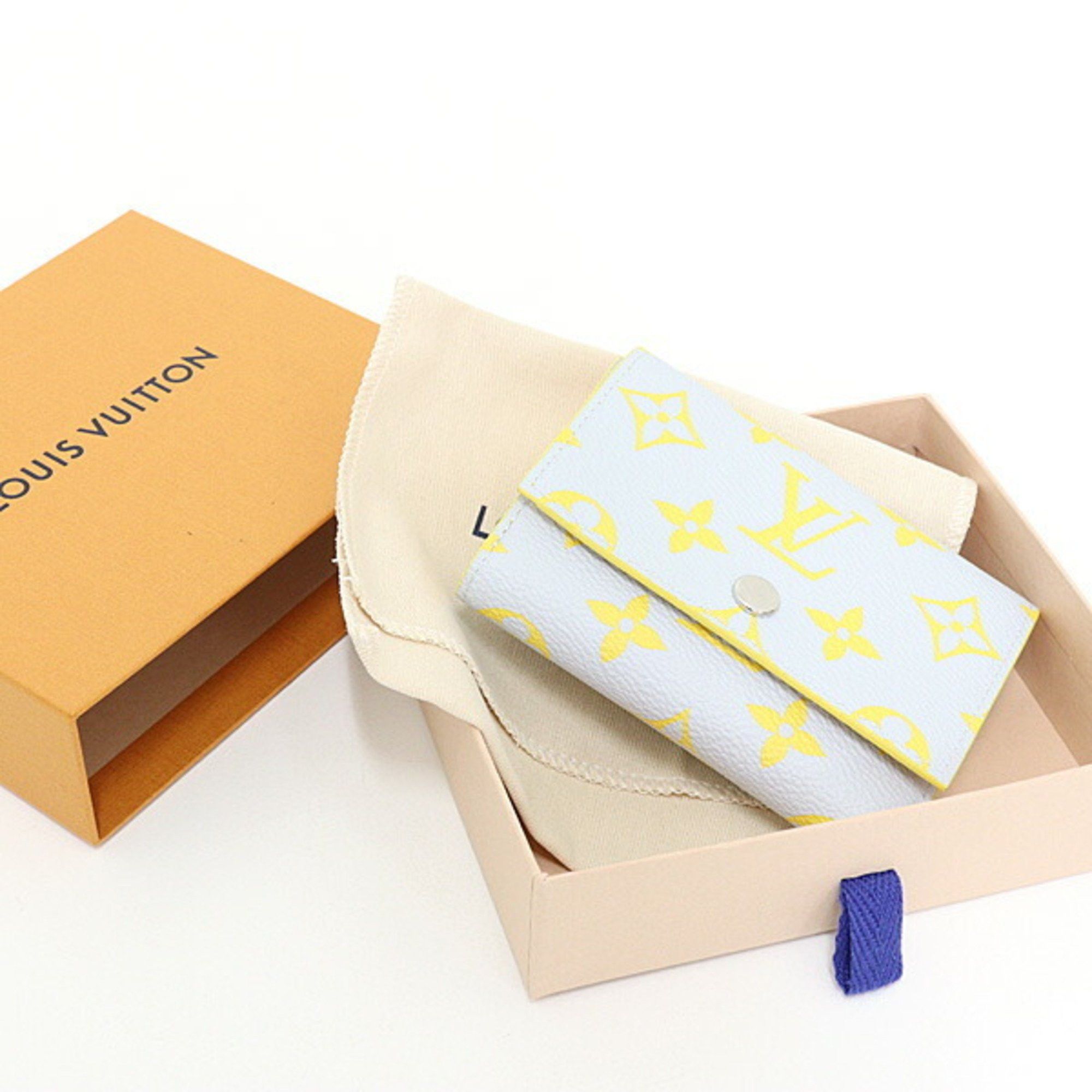 Louis Vuitton Louis Vuitton Victor Wallet Monogram Glow Canvas Gray/Yellow M14764 Compact Unused Size ONE SIZE - 6 Thumbnail