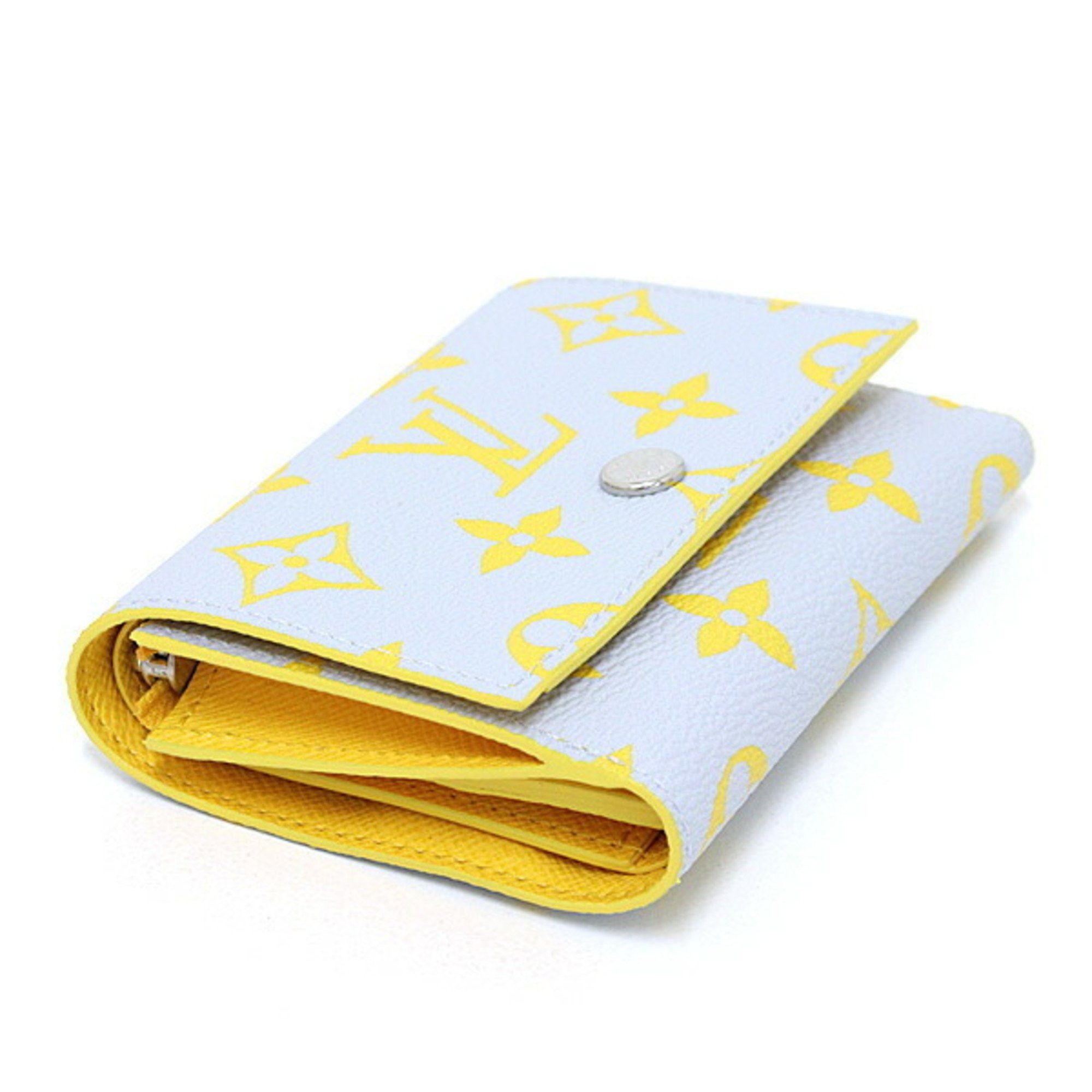 Louis Vuitton Louis Vuitton Victor Wallet Monogram Glow Canvas Gray/Yellow M14764 Compact Unused Size ONE SIZE - 5 Thumbnail