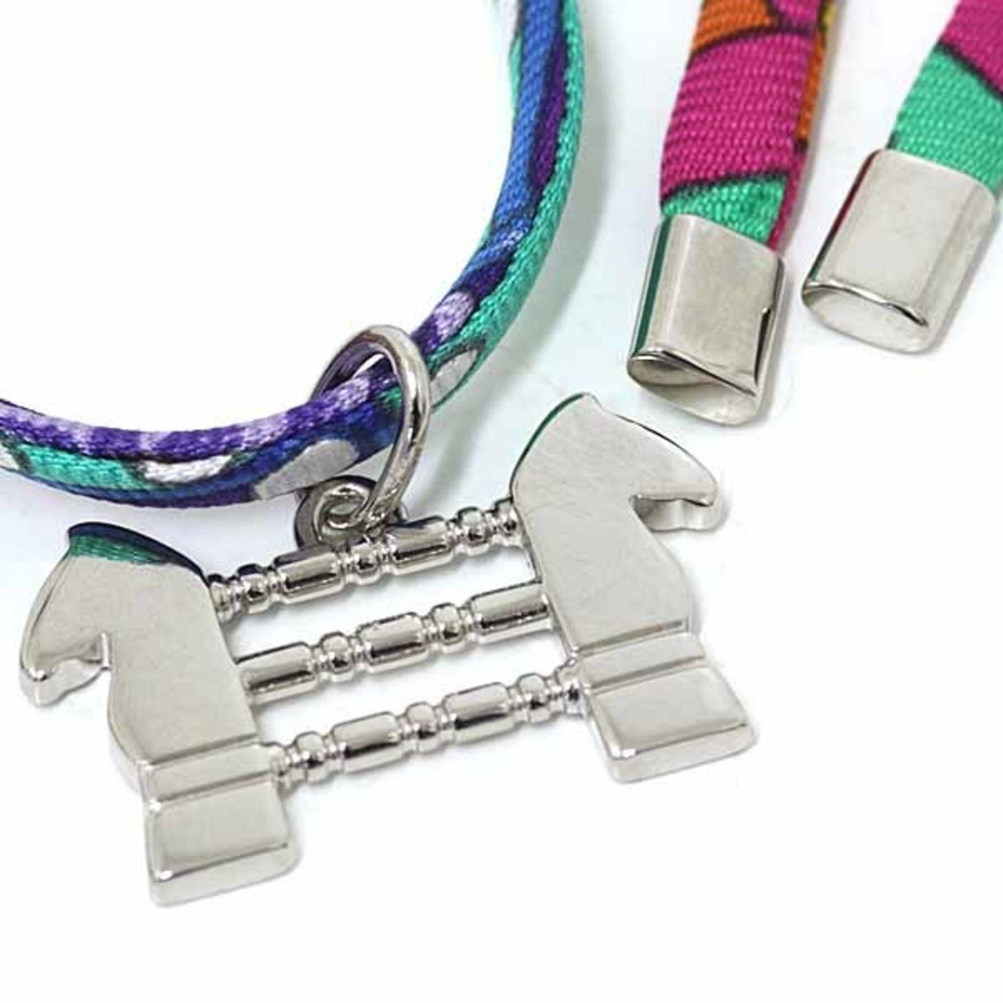 Hermes Hermes Hermès Saul Silk Bracelet Choker Charm, 2017, Paris Flagship Store Exclusive, Not Available in Japan, Green Size ONE SIZE - 4 Thumbnail