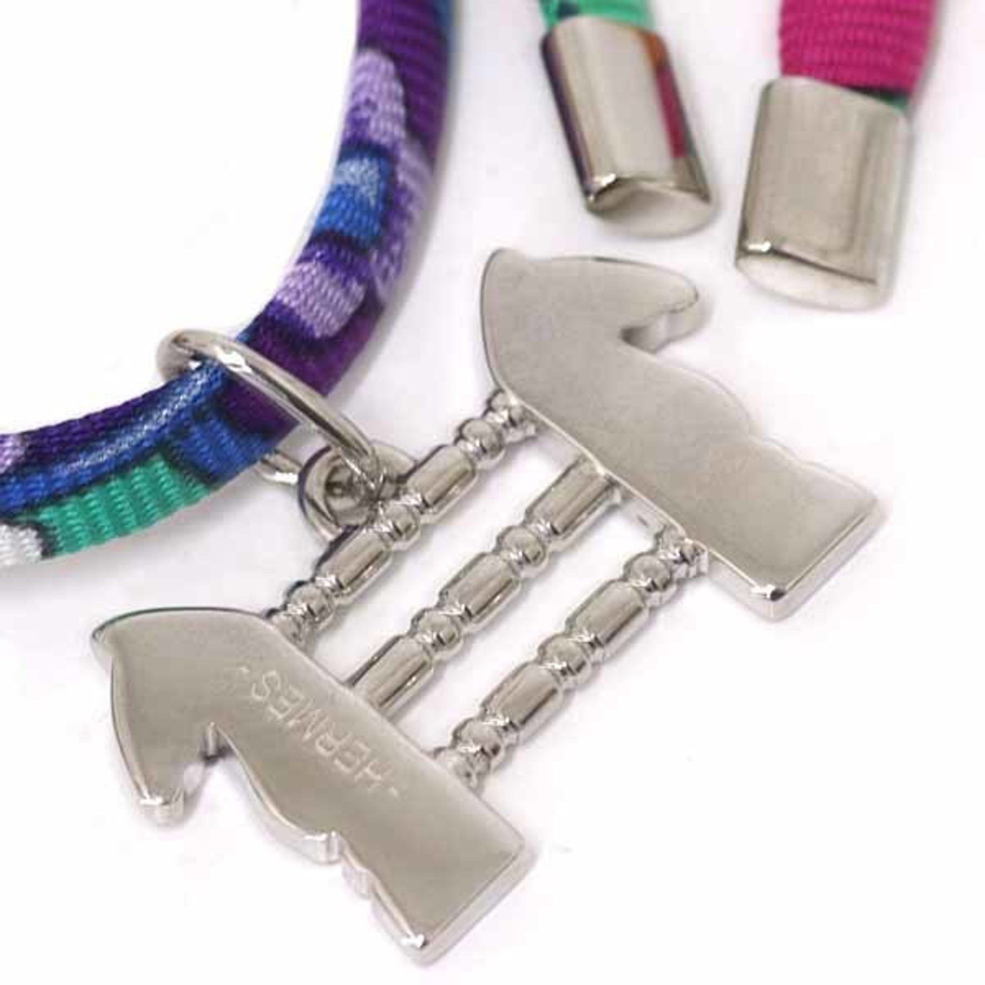 Hermes Hermes Hermès Saul Silk Bracelet Choker Charm, 2017, Paris Flagship Store Exclusive, Not Available in Japan, Green Size ONE SIZE - 5 Thumbnail