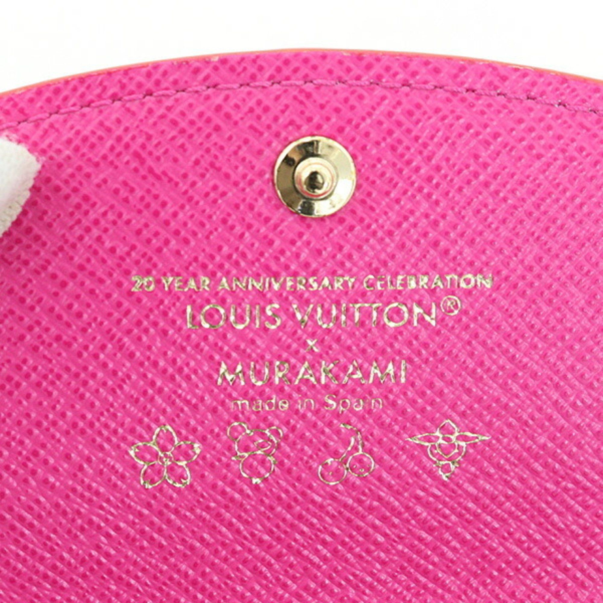 Louis Vuitton Louis Vuitton LV×TM Porte Monnaie Rosalie M13399 Monogram Multicolore Mini Wallet by Takashi Murakami Size ONE SIZE - 5 Thumbnail
