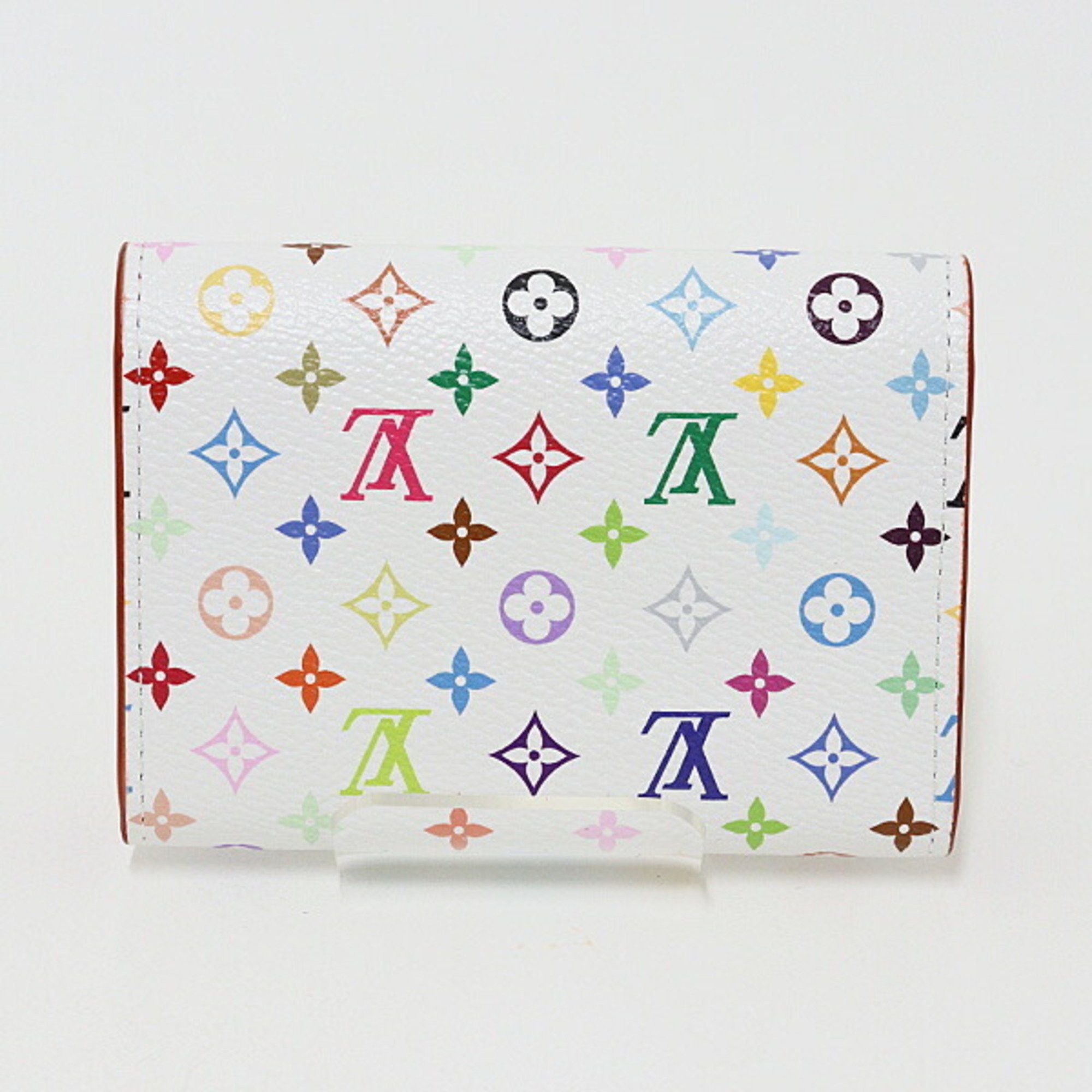 Louis Vuitton Louis Vuitton LV×TM Porte Monnaie Rosalie M13399 Monogram Multicolore Mini Wallet by Takashi Murakami Size ONE SIZE - 3 Thumbnail