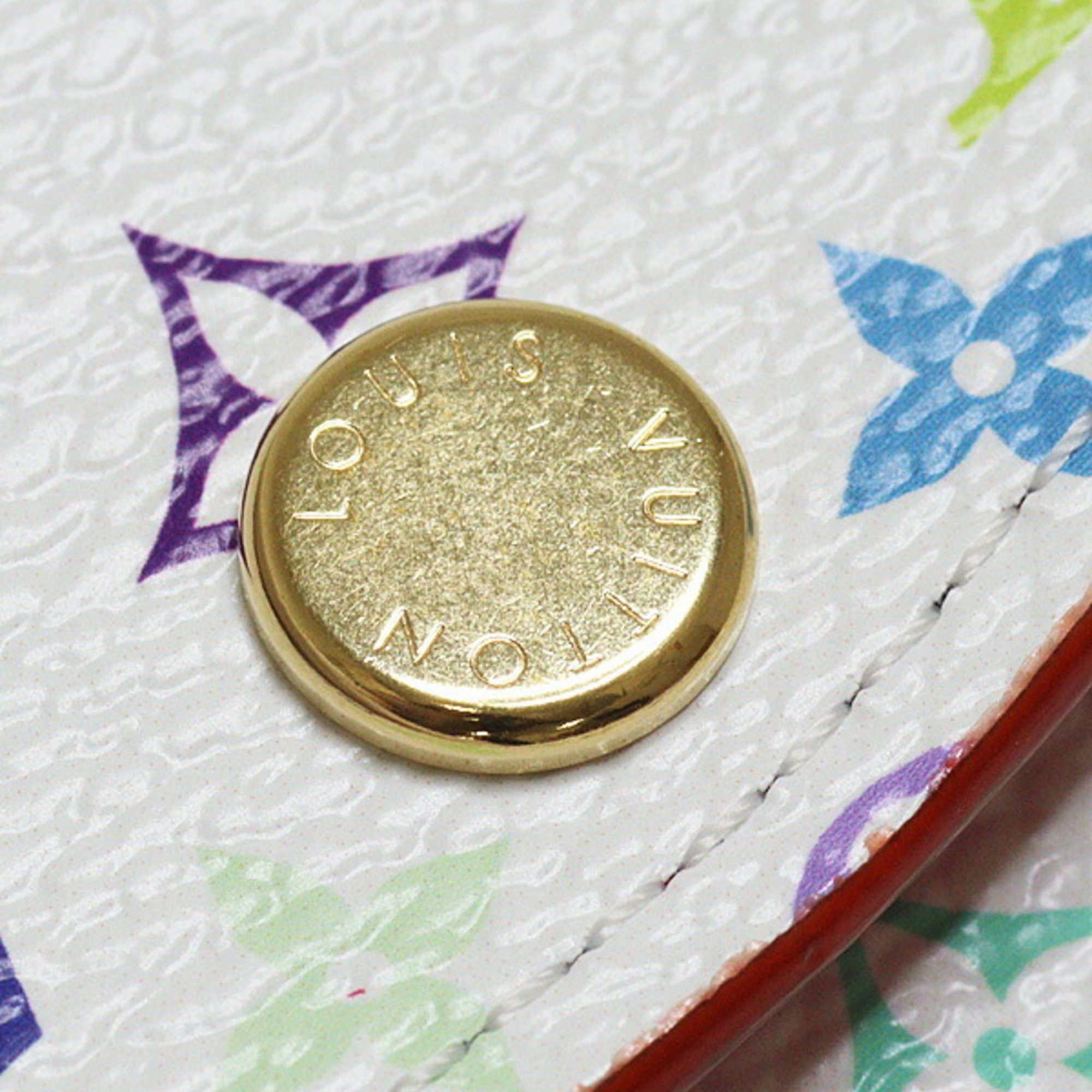 Louis Vuitton Louis Vuitton LV×TM Porte Monnaie Rosalie M13399 Monogram Multicolore Mini Wallet by Takashi Murakami Size ONE SIZE - 4 Thumbnail