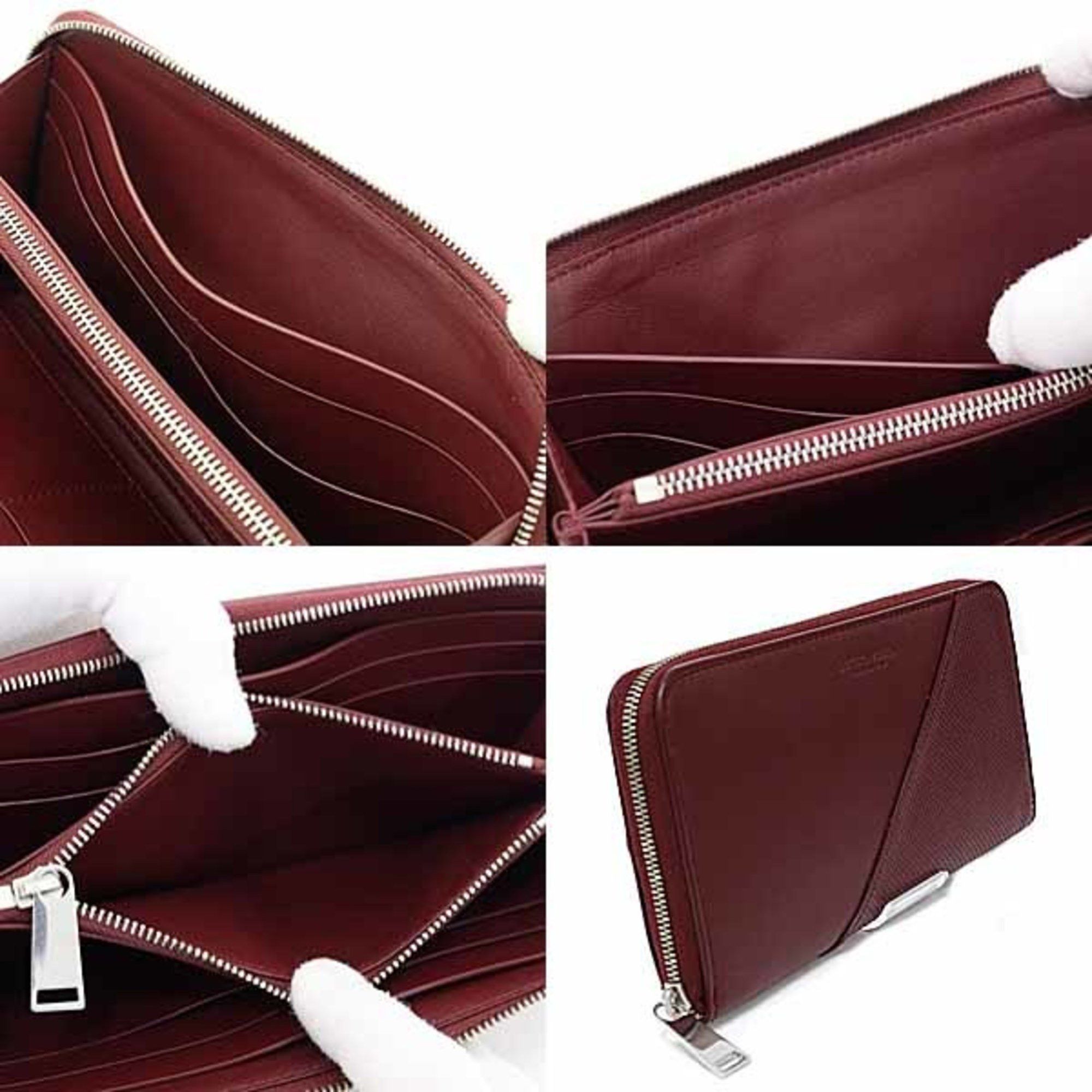 Bottega Veneta Bottega Veneta Marco Polo Zip-Around Wallet, Round Long 573431, Bordeaux Size ONE SIZE - 5 Thumbnail