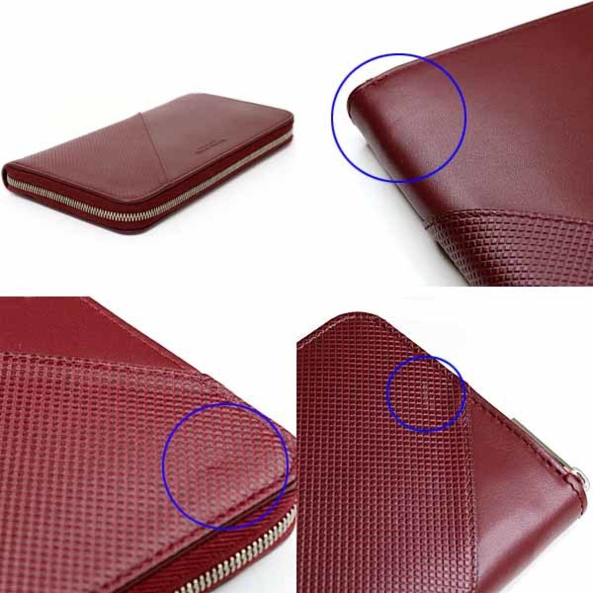 Bottega Veneta Bottega Veneta Marco Polo Zip-Around Wallet, Round Long 573431, Bordeaux Size ONE SIZE - 6 Thumbnail