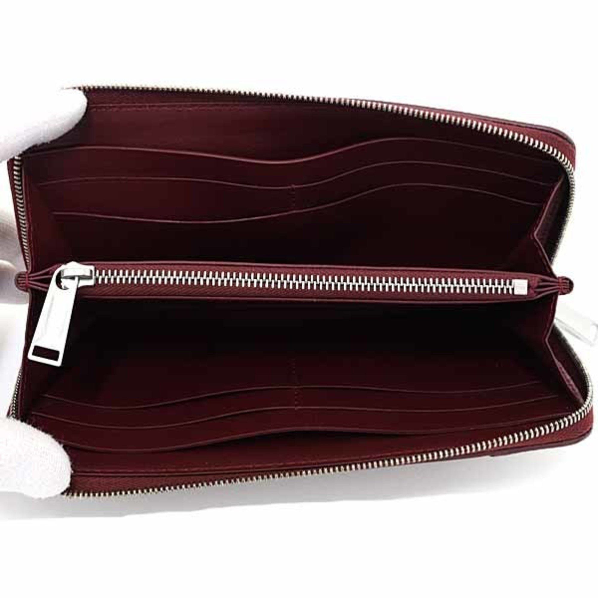 Bottega Veneta Bottega Veneta Marco Polo Zip-Around Wallet, Round Long 573431, Bordeaux Size ONE SIZE - 4 Thumbnail