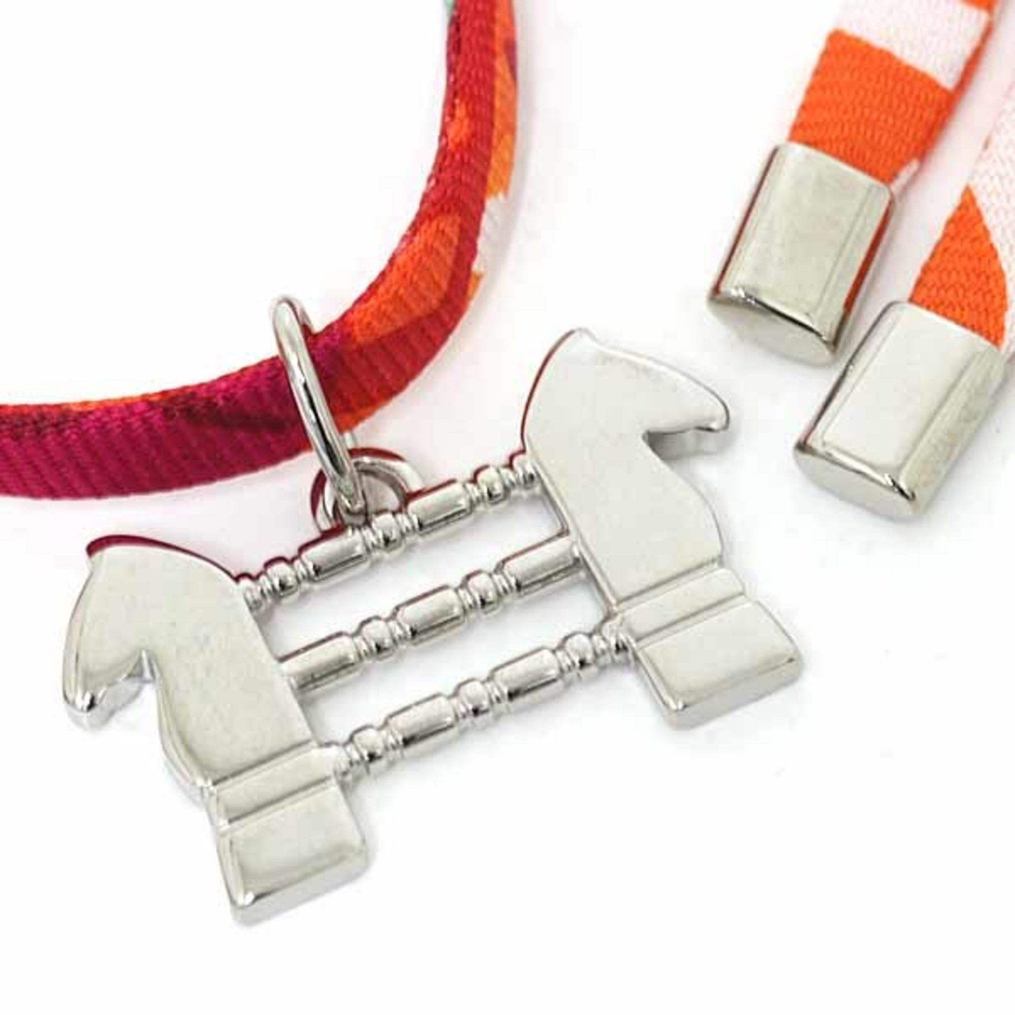 Hermes Hermes Hermès Saul Silk Bracelet Choker Charm, 2017, Paris Flagship Store Exclusive, Not Available in Japan, Orange Size ONE SIZE - 4 Thumbnail