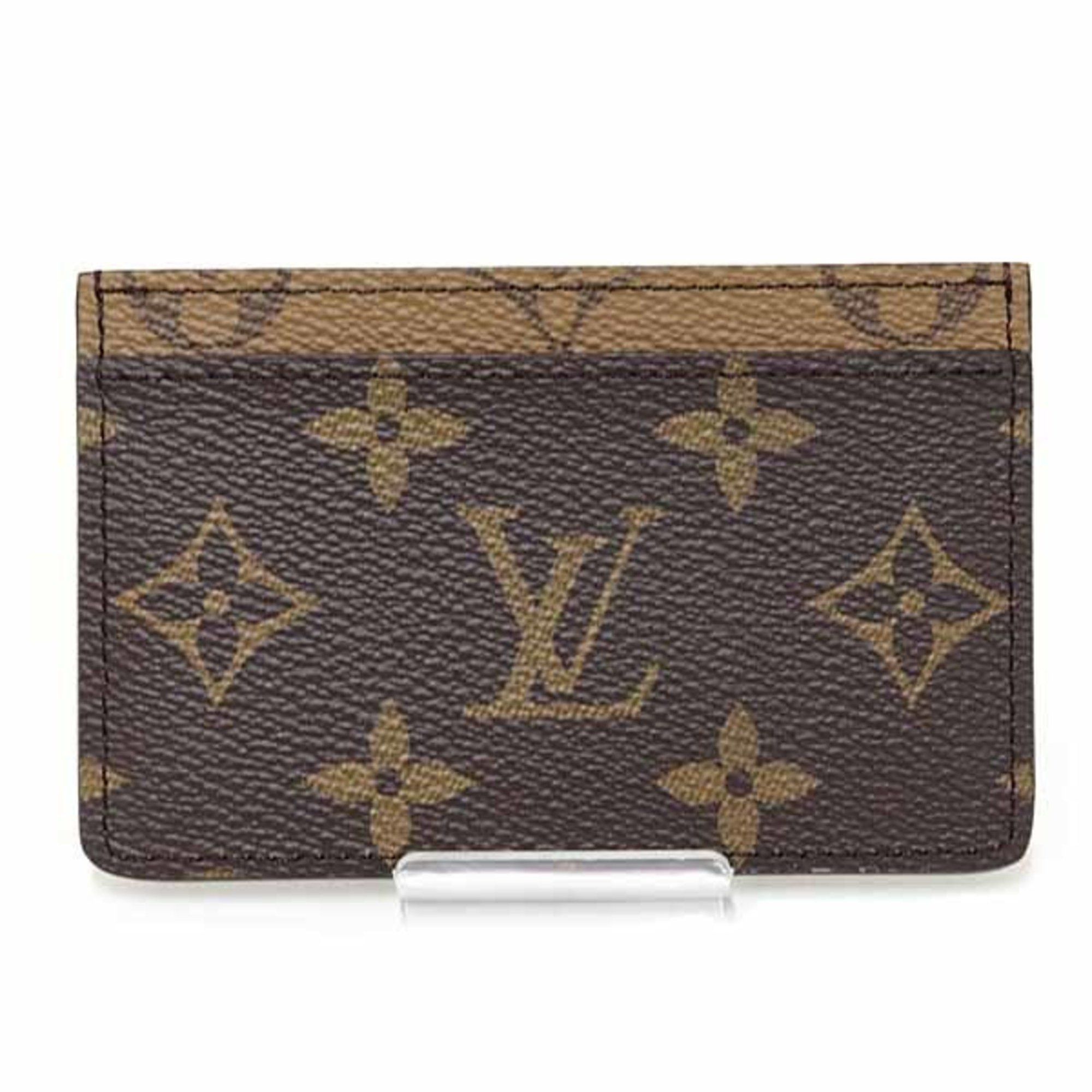 Louis Vuitton Louis Vuitton Porte Carte Sample Card Case, Monogram Reverse, M69161, Brown, Unused Size ONE SIZE - 3 Thumbnail