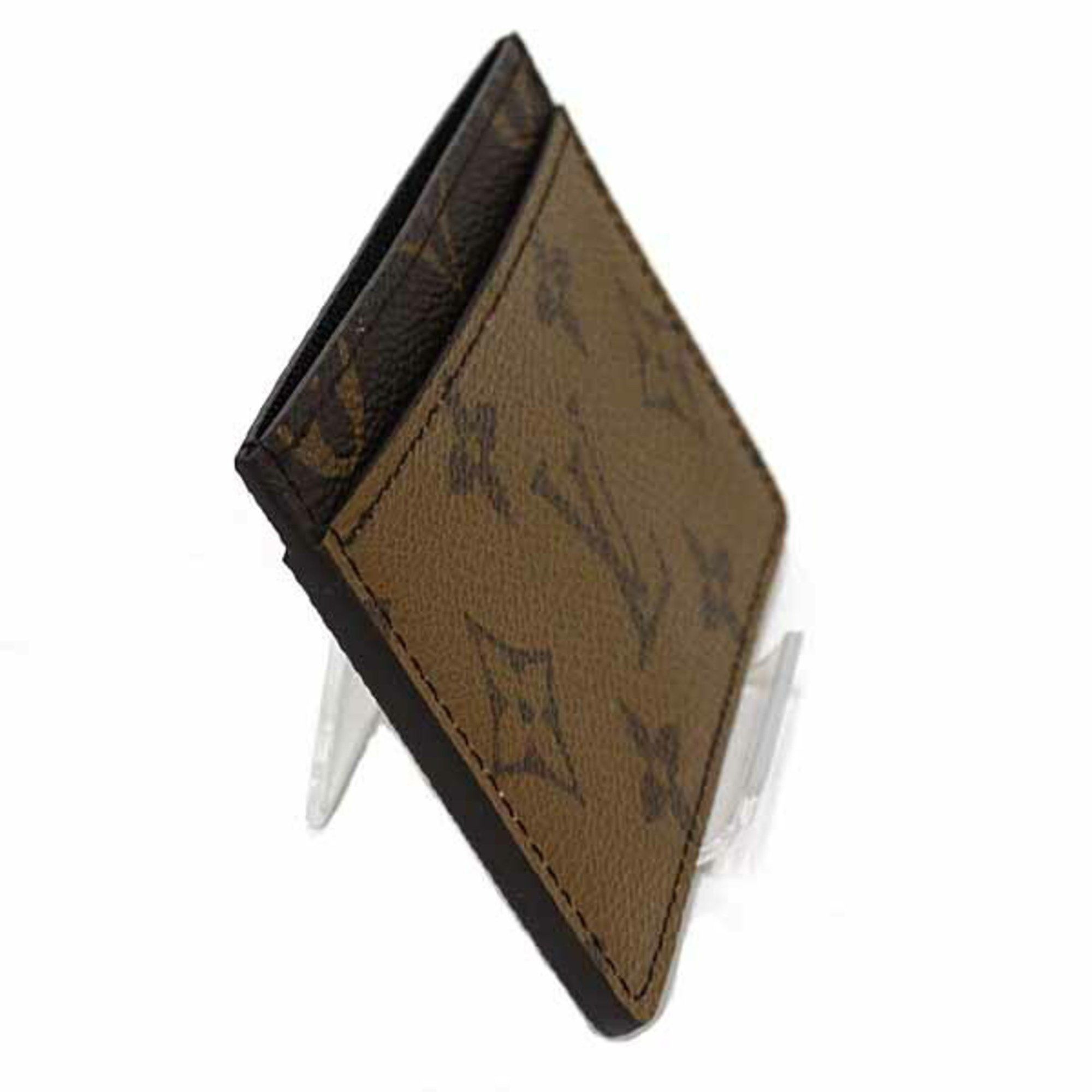 Louis Vuitton Louis Vuitton Porte Carte Sample Card Case, Monogram Reverse, M69161, Brown, Unused Size ONE SIZE - 4 Thumbnail