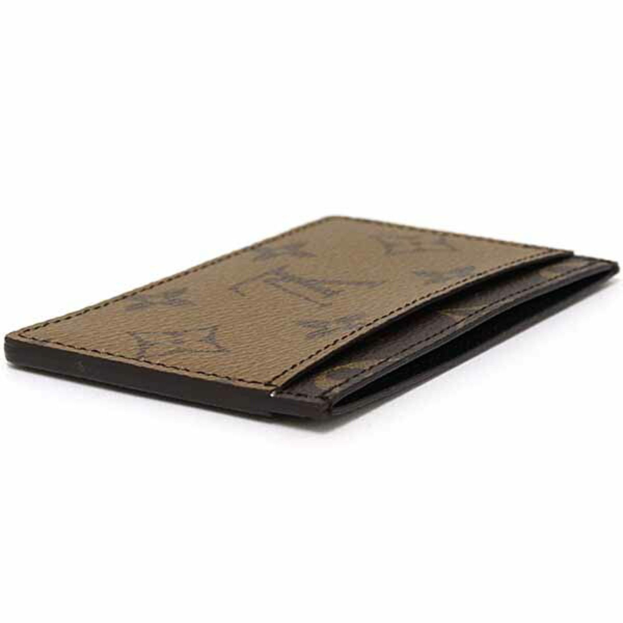 Louis Vuitton Louis Vuitton Porte Carte Sample Card Case, Monogram Reverse, M69161, Brown, Unused Size ONE SIZE - 5 Thumbnail