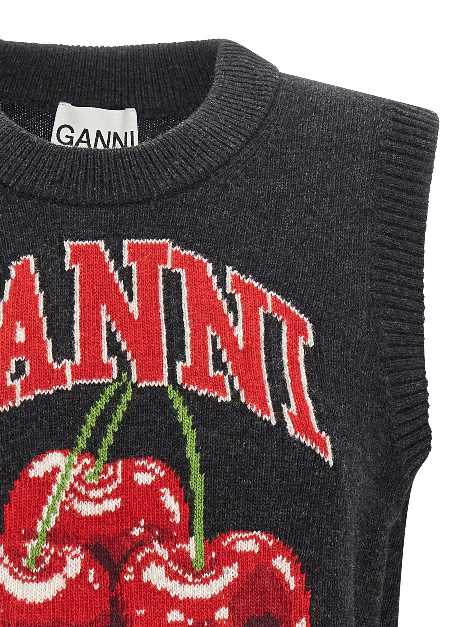 Ganni 'Cherry' Vest Size M / US 6-8 / IT 42-44 - 3 Thumbnail