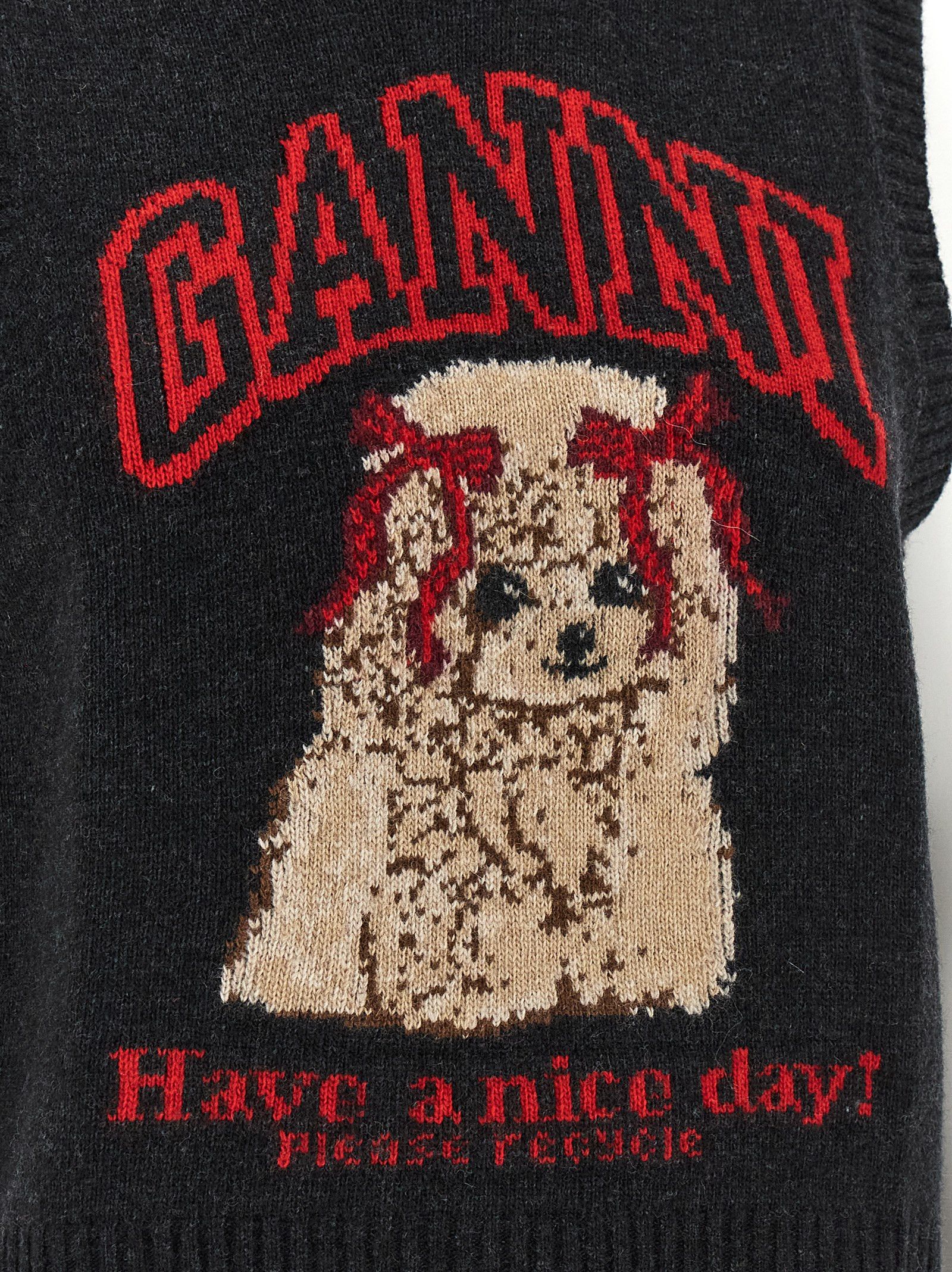 Ganni 'Dog' Vest Size XS / US 0-2 / IT 36-38 - 4 Thumbnail