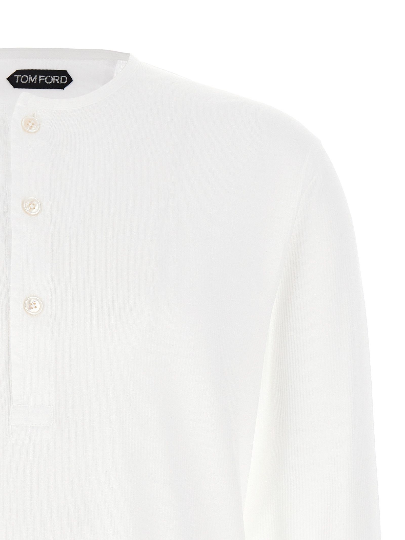 Tom Ford Ribbed Cotton T-Shirt Size US L / EU 52-54 / 3 - 3 Thumbnail