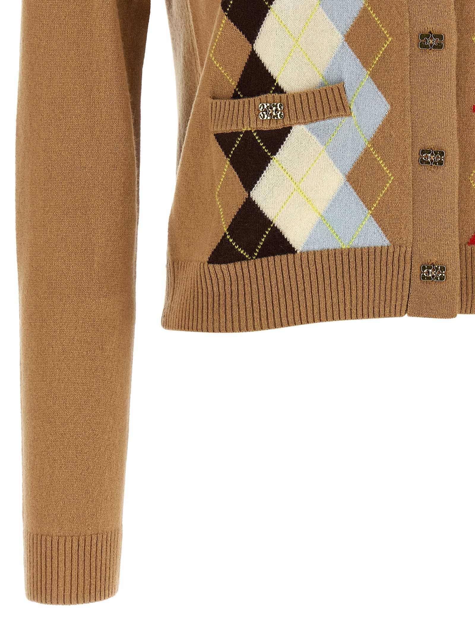 Ganni Diamond-Shaped Cardigan Size S / US 4 / IT 40 - 4 Thumbnail