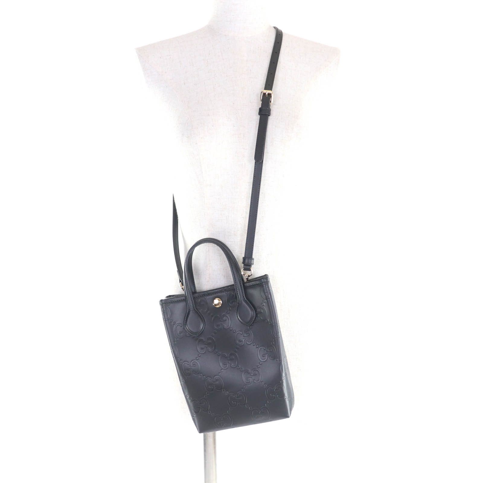 Gucci Gucci Gucci GG Super Mini Leather 2way Shoulder Bag Leather Shoulder Bag DUTY FREE for USA Size ONE SIZE - 6 Thumbnail