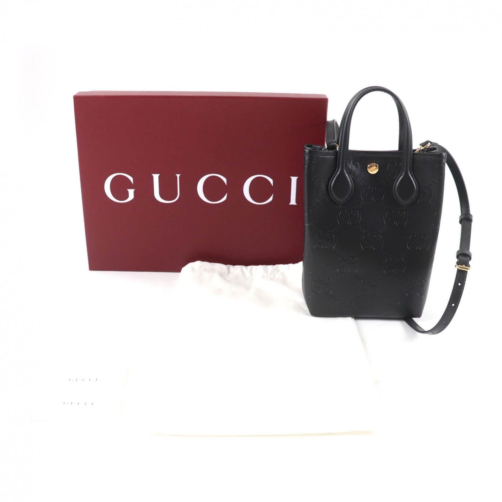 Gucci Gucci Gucci GG Super Mini Leather 2way Shoulder Bag Leather Shoulder Bag DUTY FREE for USA Size ONE SIZE - 2 Thumbnail
